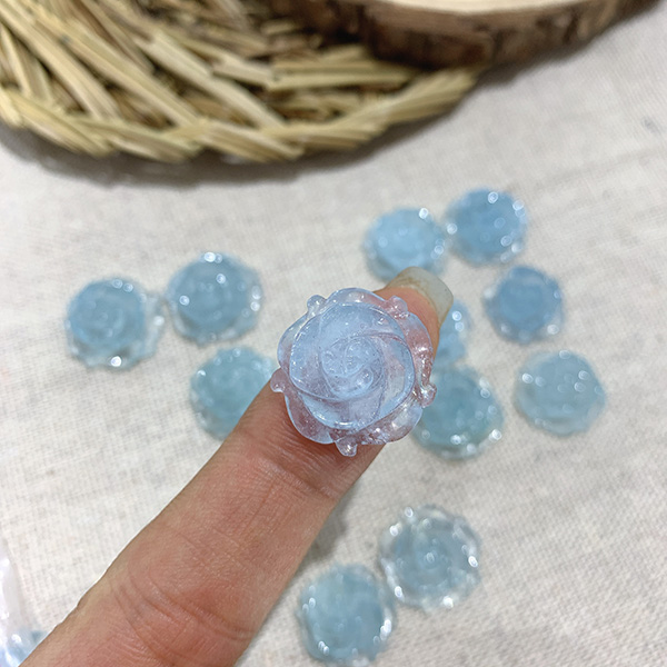 Hoa Mẫu Đơn Aquamarine Xanh Nhạt