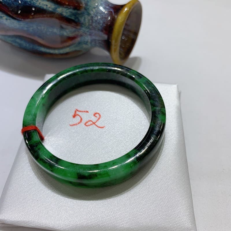 Kiềng Cẩm Thạch Sơn Thuỷ Bản Oval Size 52mm