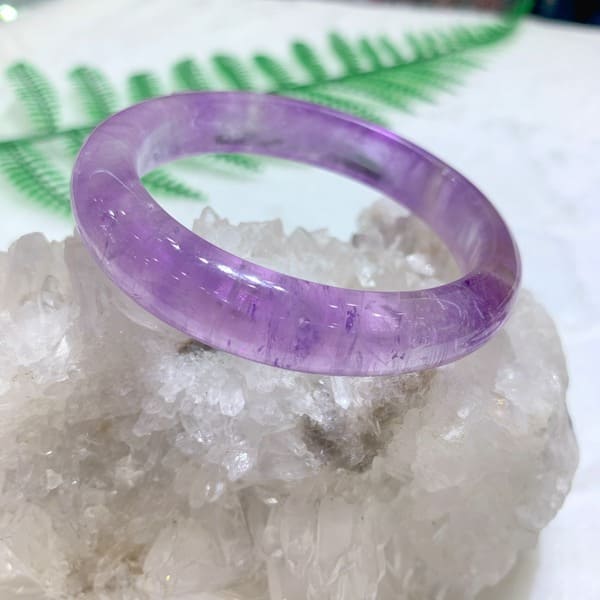 Kiềng Lavender Bản Oval 4A Size 56mm