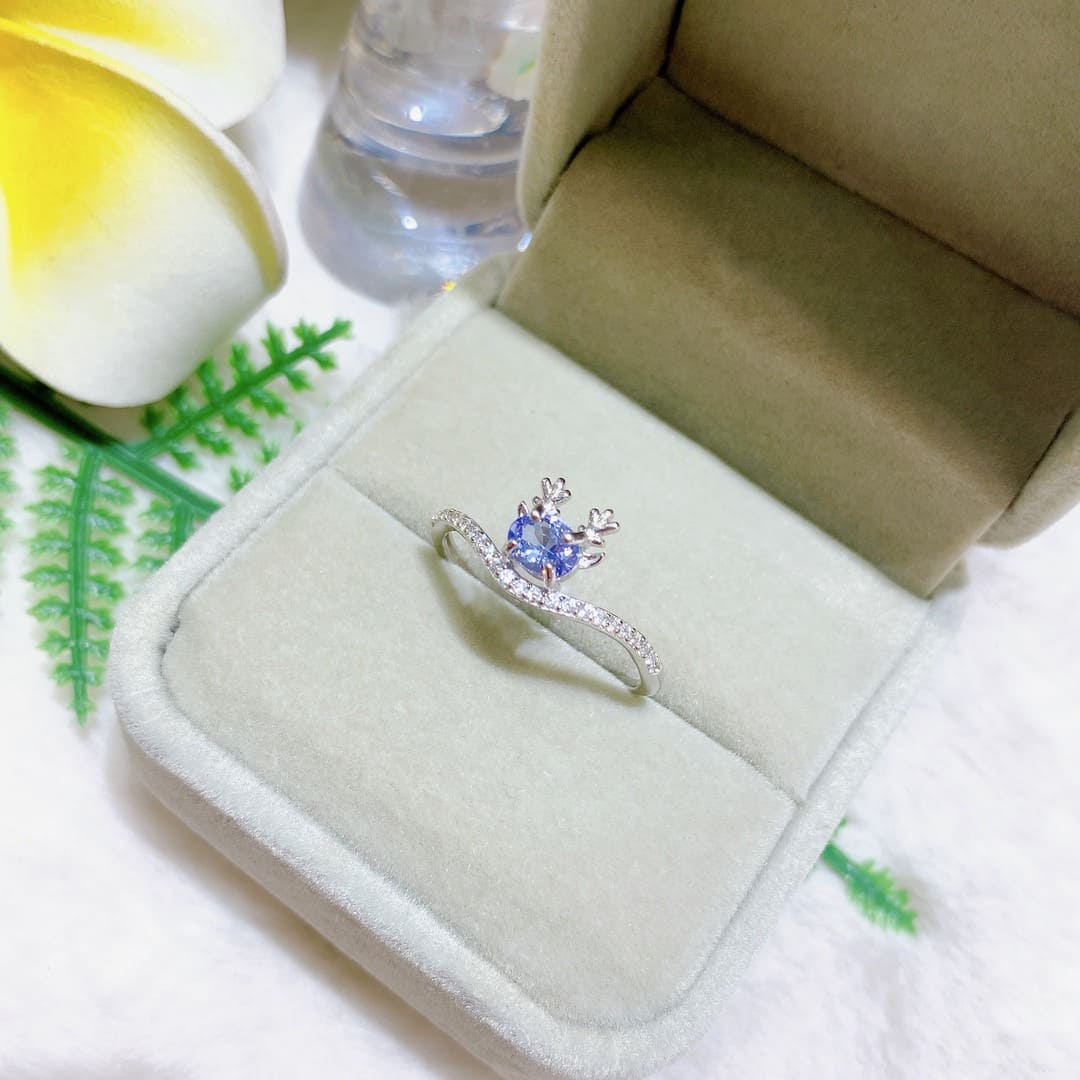 Nhẫn Đá Tanzanite 4*5mm Bạc 925 - RTZ040