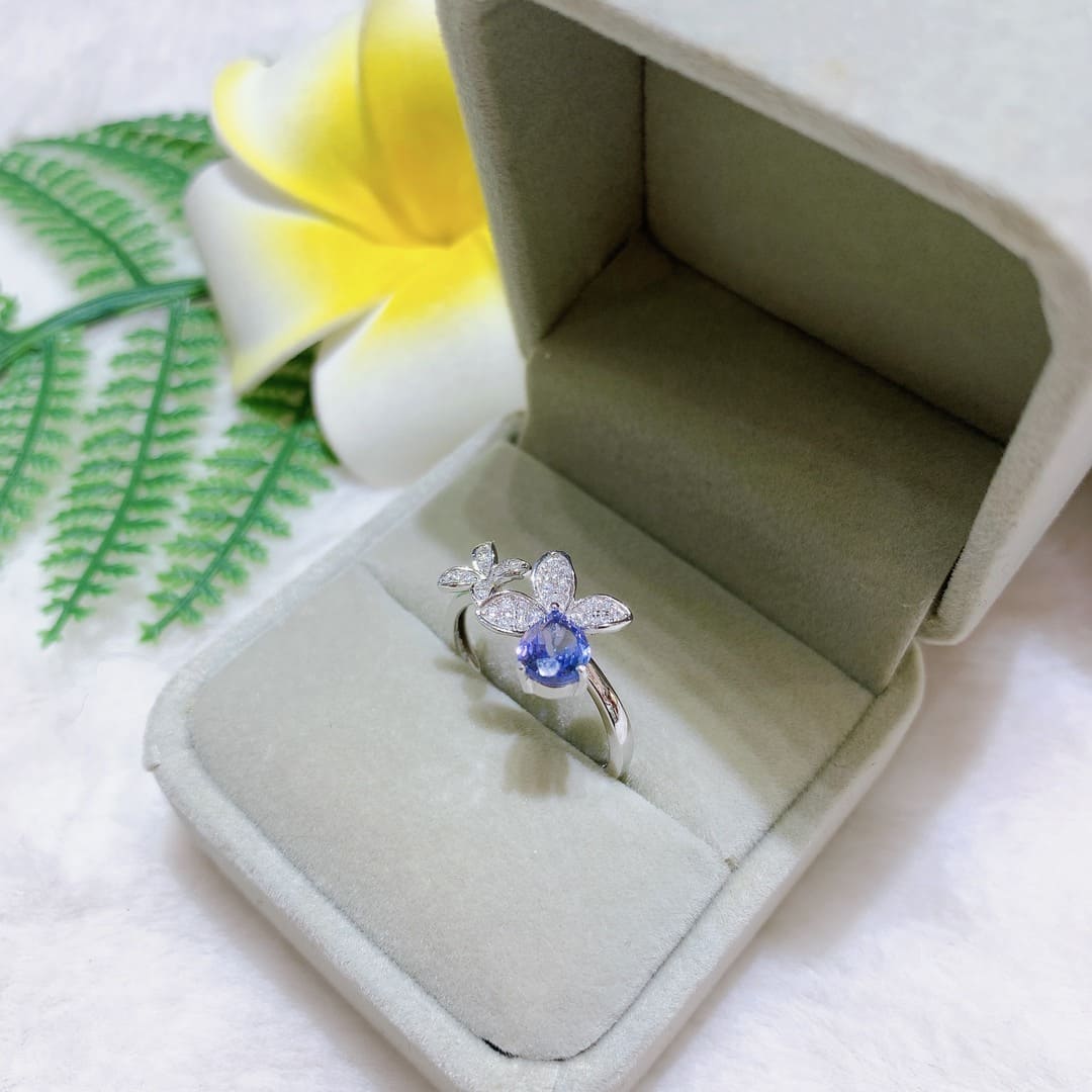 Nhẫn Đá Tanzanite 5*7mm Bạc 925 - RTZ016