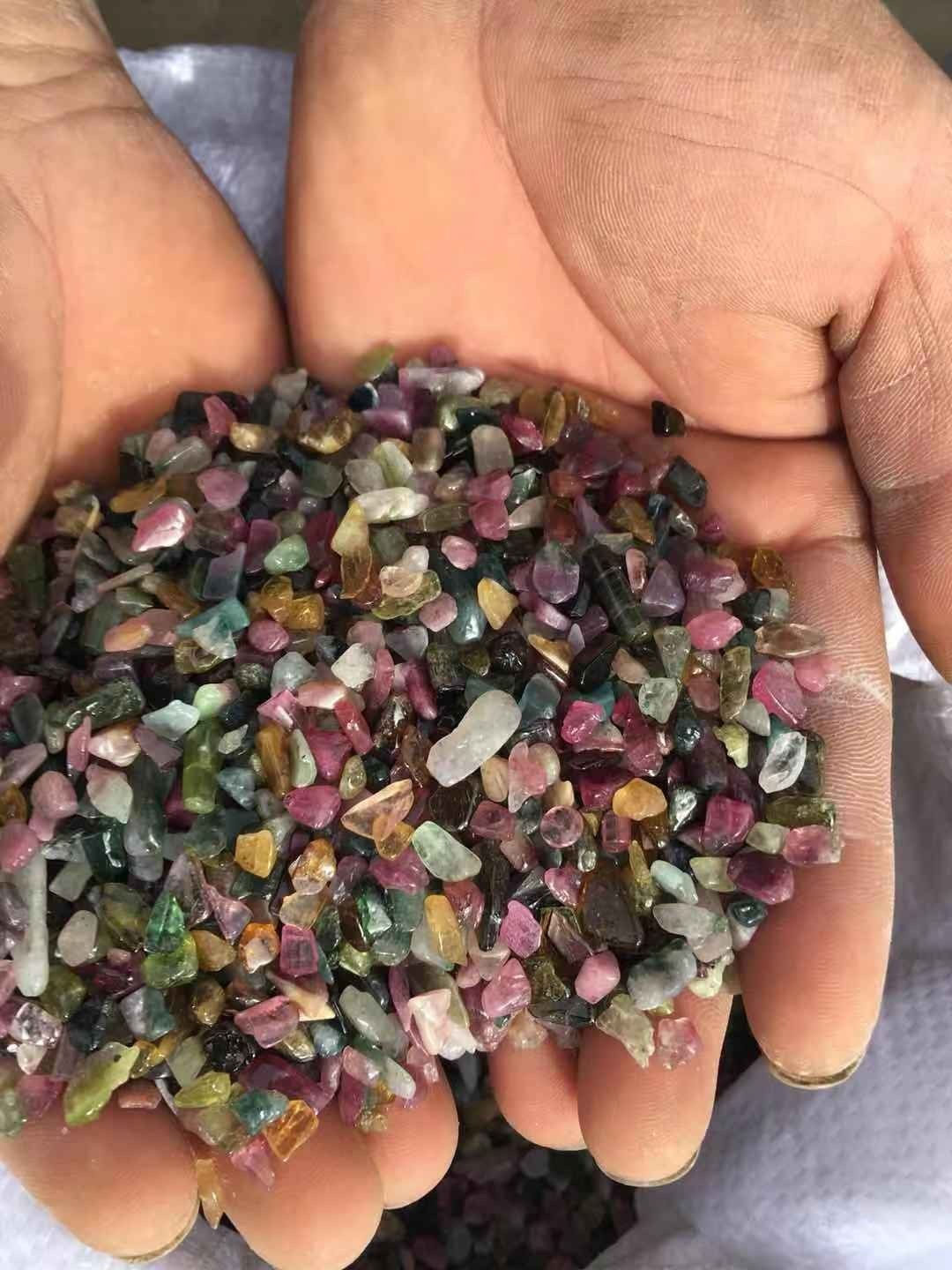 Sỏi Tourmaline (8mm-12mm)(Túi 1kg)