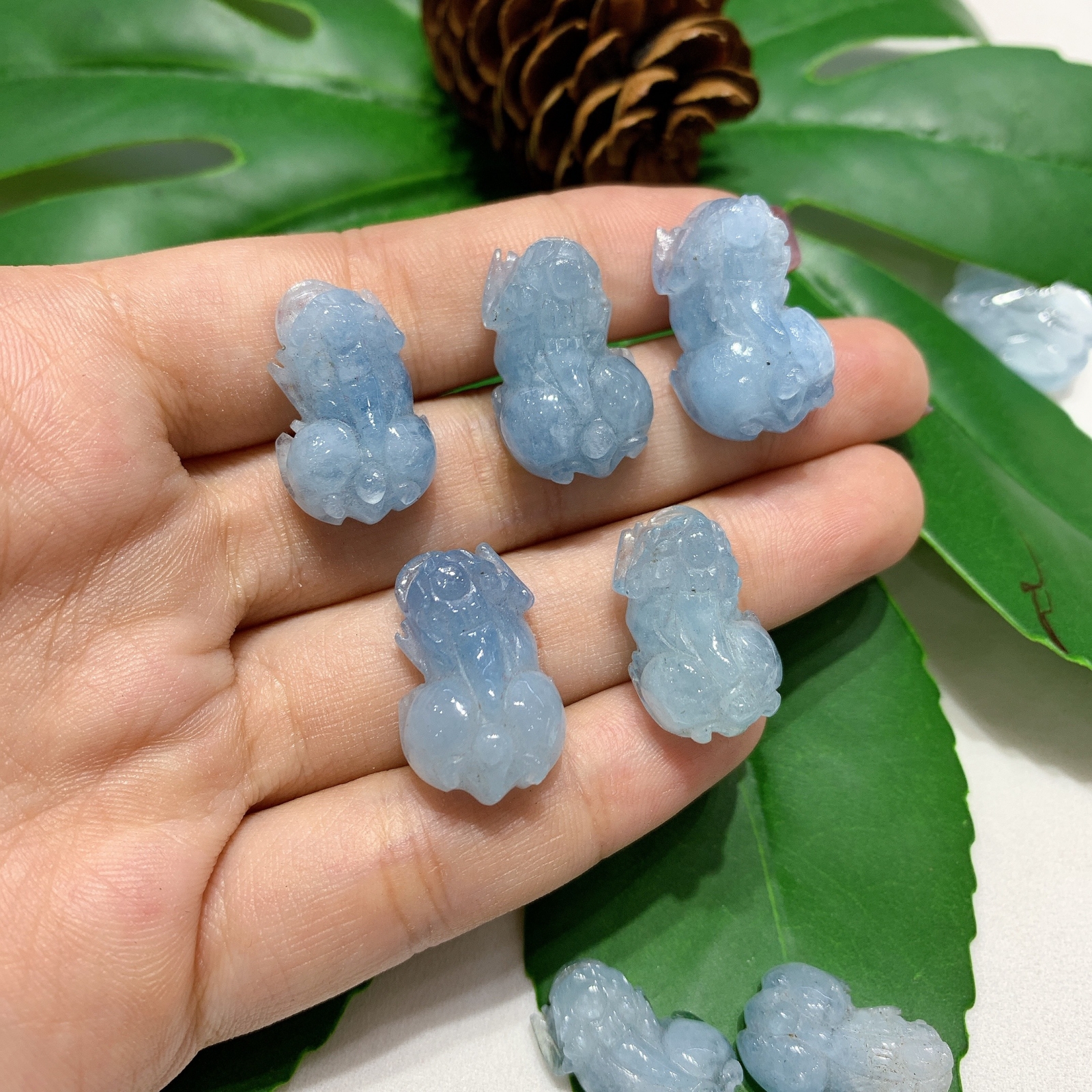 Tỳ Hưu Aquamarine  Chuẩn 5A Mẫu AF032