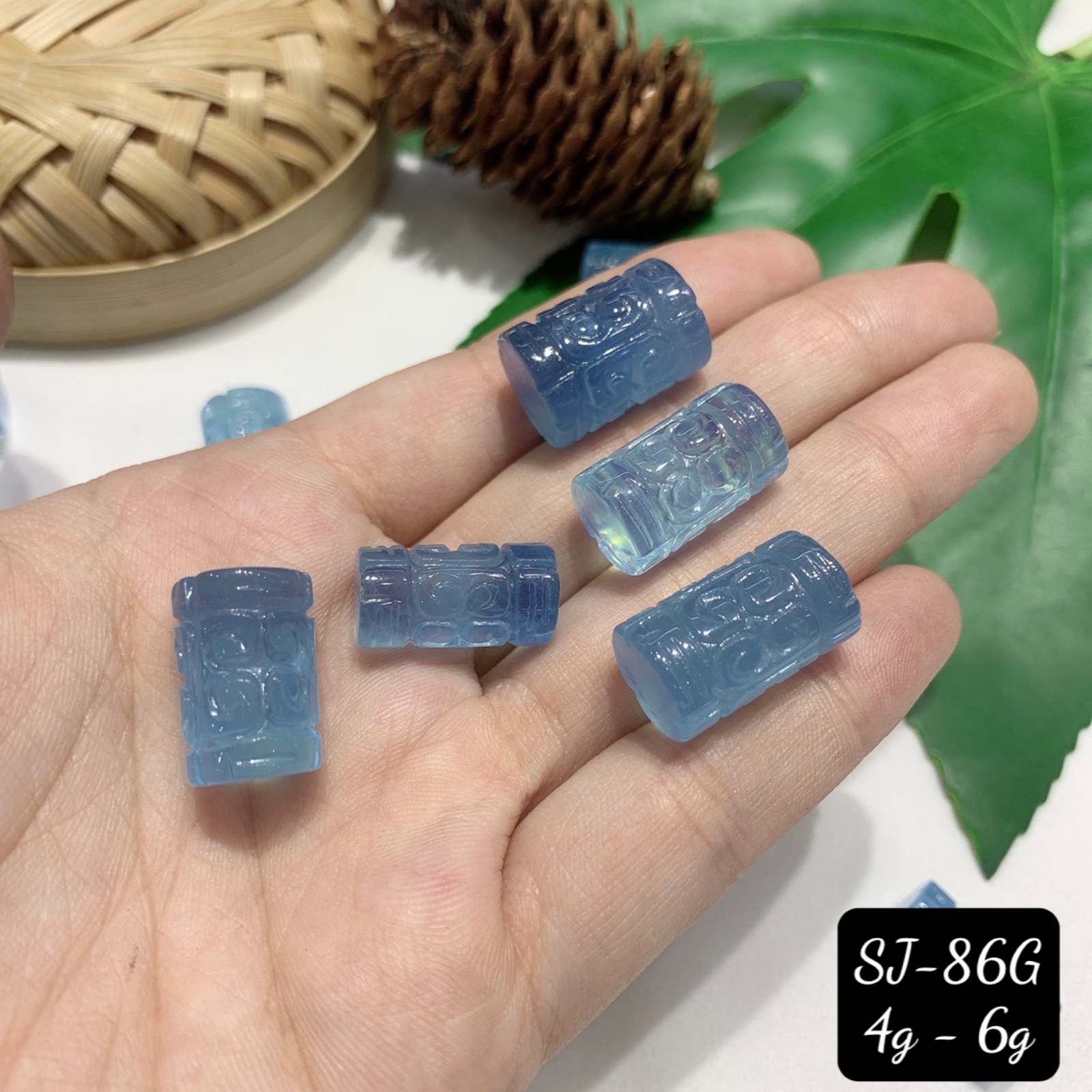 Lu Thống Aquamarine Chạm Chuẩn 5A