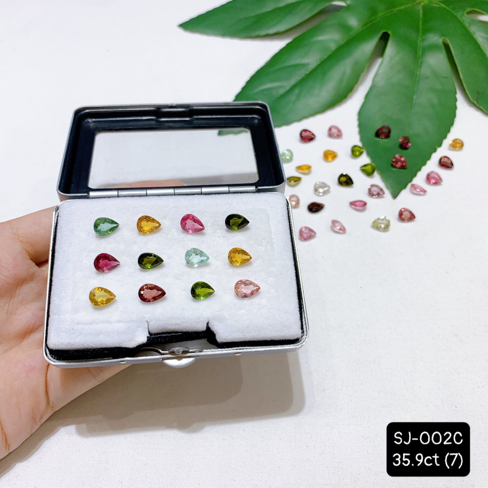 Lô Giọt Nước Tourmaline 4A Mix Màu Mẫu 07