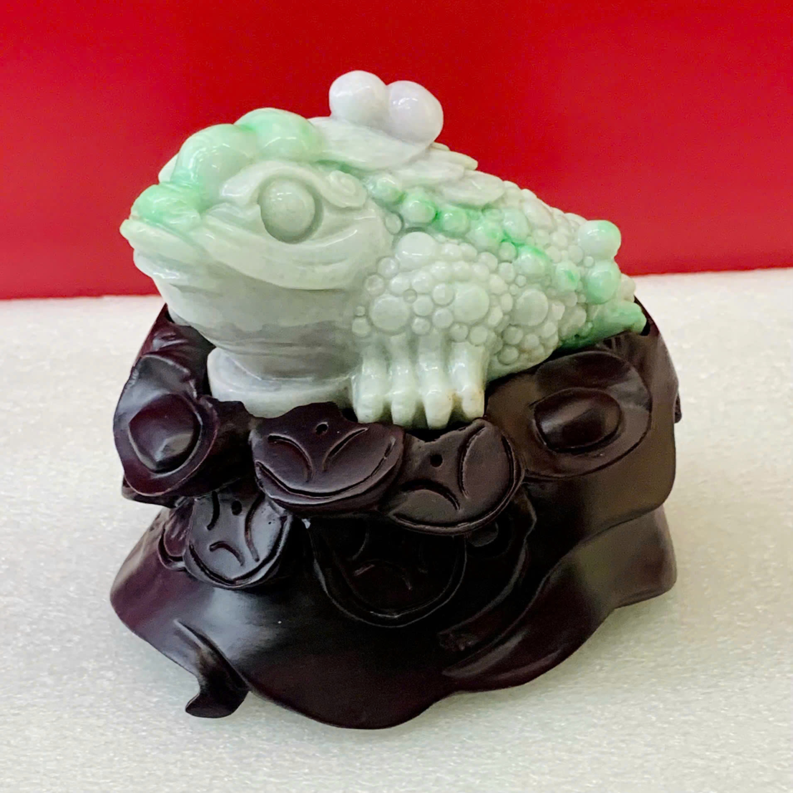 Thiềm Thừ Cẩm Thạch A ( KT: 11x9x11cm ) ( KL: 750gr )