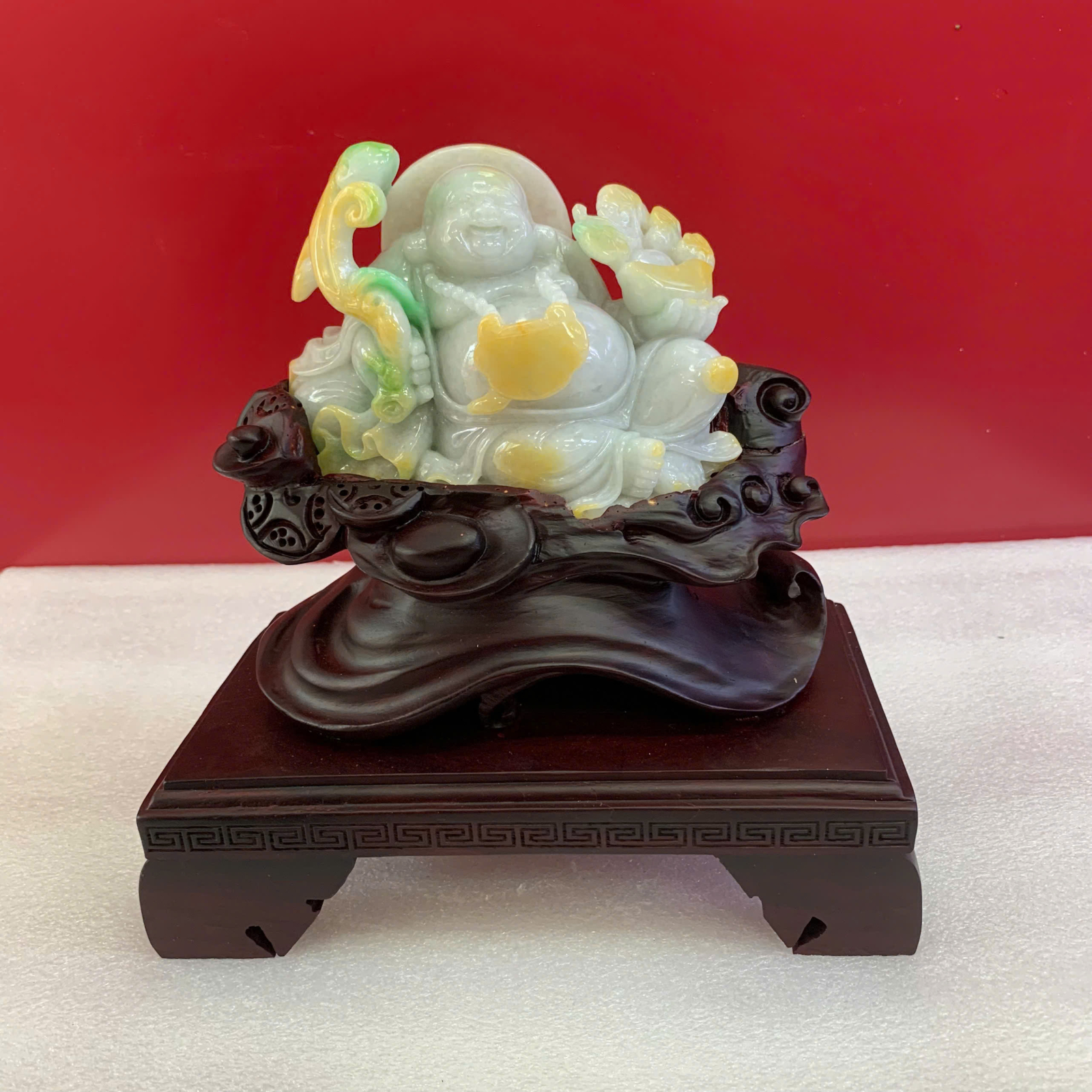 Phật Di Lạc Cẩm thạch A ( KT 12*10*6cm ) ( KL 1740gr )