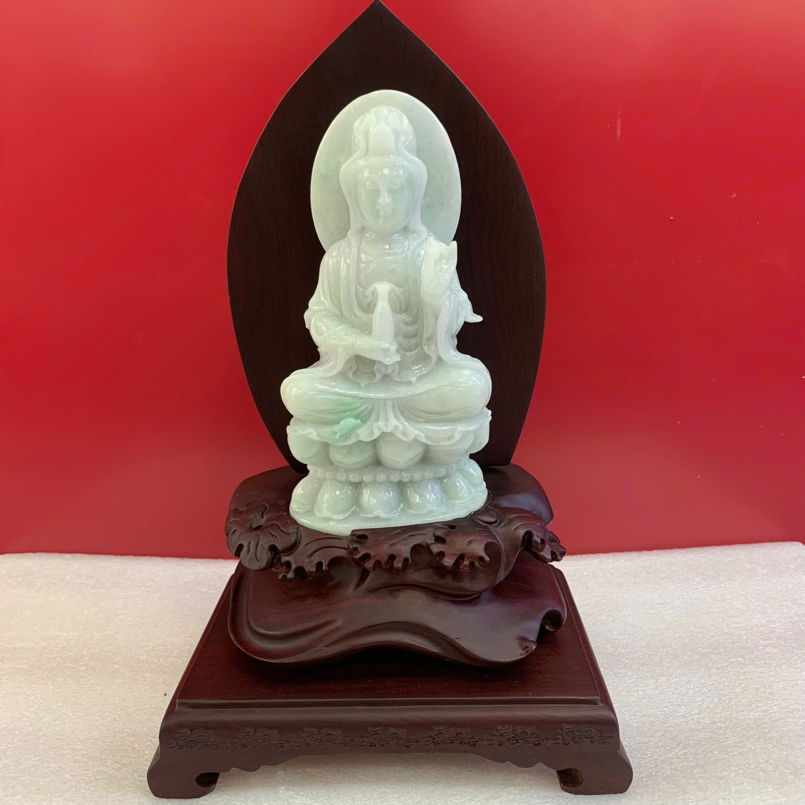 Quan Âm cẩm thạch A (KT 17*8*5cm ) ( KL 2180gr )