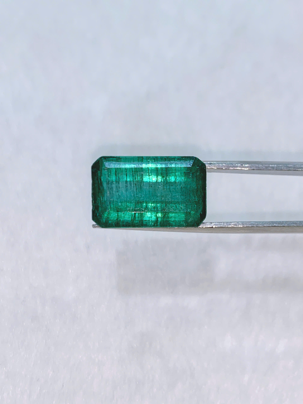  Mặt đá Emerald - Ngọc Lục Bảo Hình Chữ Nhật size  15.4mm * 9.6mm