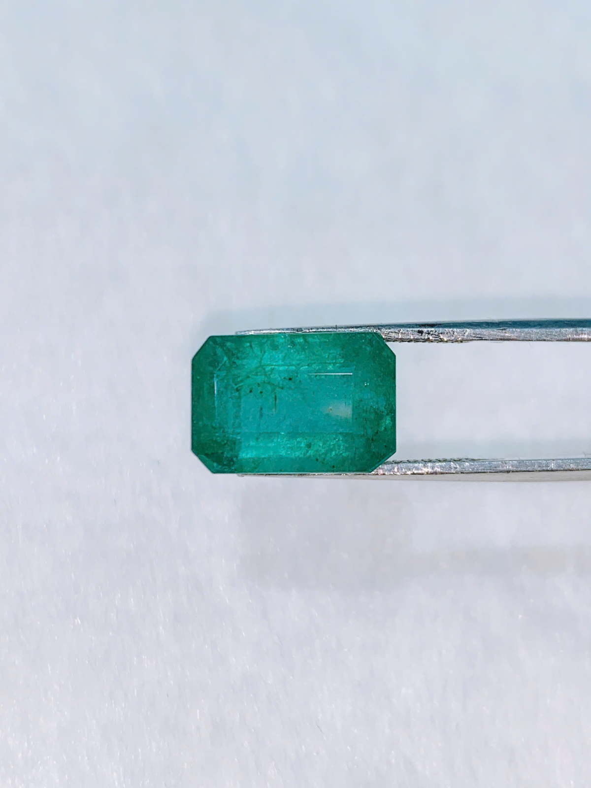 Mặt đá Emerald - Ngọc Lục Bảo Hình Chữ Nhật size 11.9mm * 8.2mm 