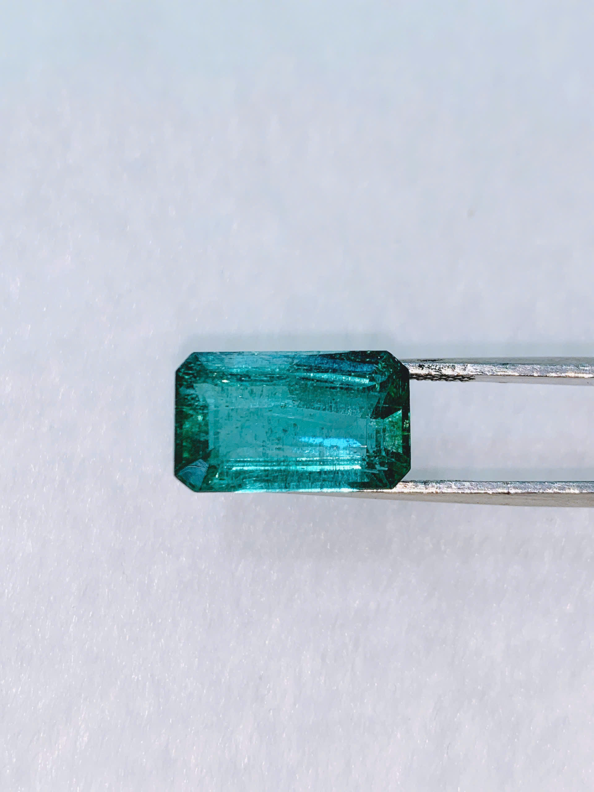  Mặt đá Emerald - Ngọc Lục Bảo Hình Chữ Nhật size  14.1mm * 8.4mm