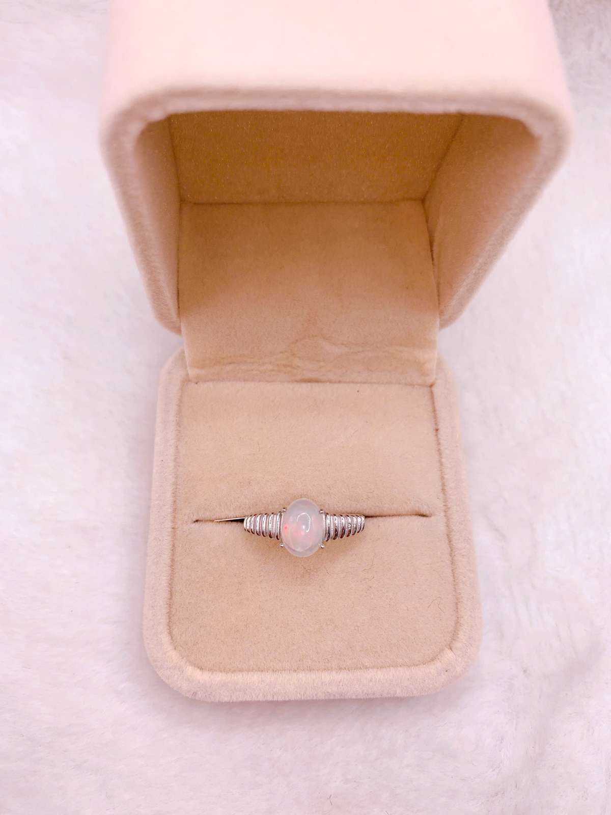 Nhẫn bạc đá Opal - RBO375