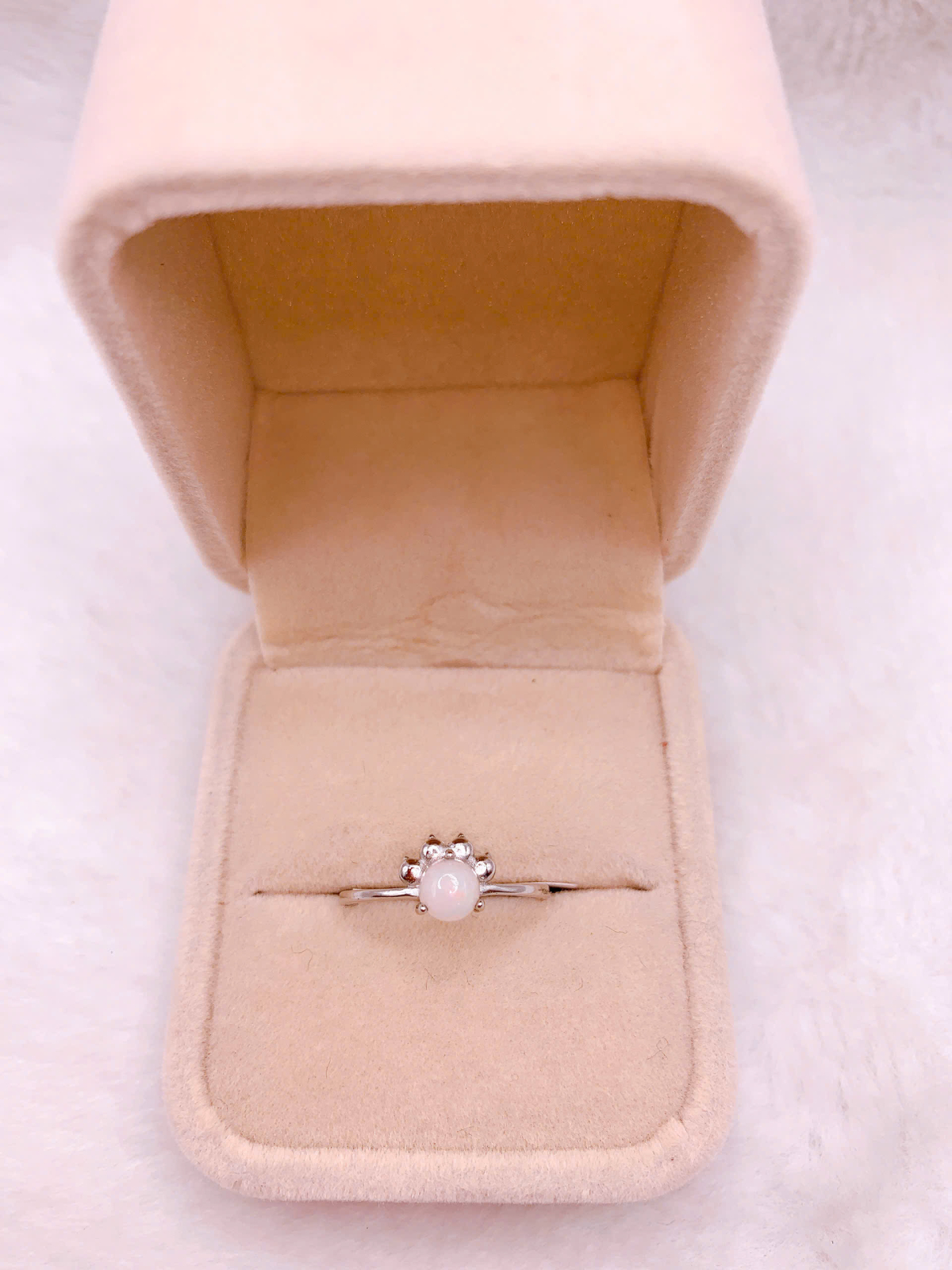 Nhẫn bạc đá Opal - RBO357