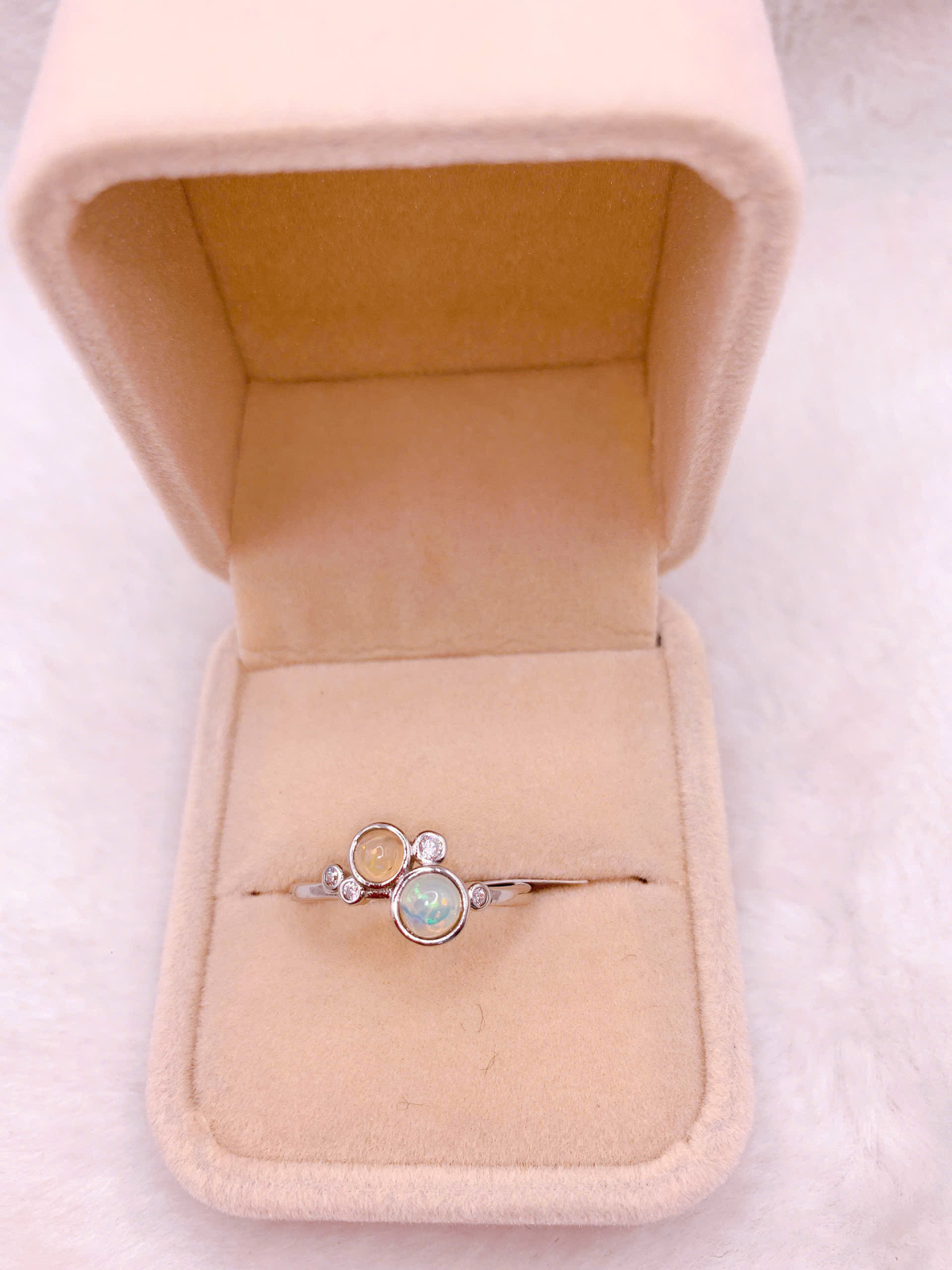 Nhẫn bạc đá Opal - RBO343