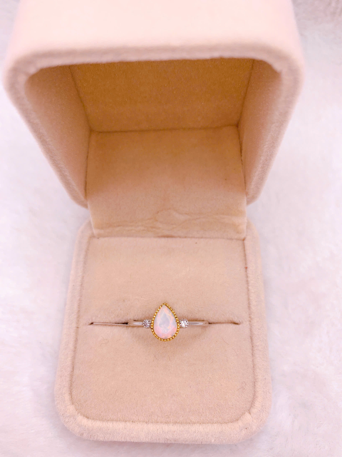 Nhẫn bạc đá Opal - RBO428