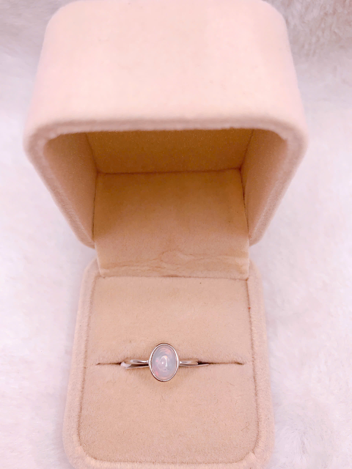 Nhẫn bạc đá Opal - RBO382