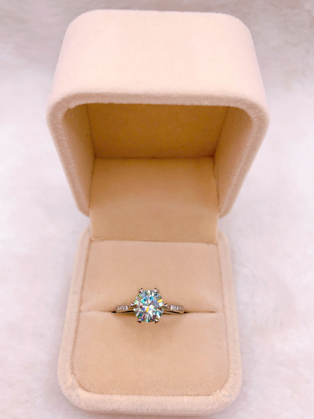 Nhẫn Bạc 925 Đính Đá Moissanite - RMO329