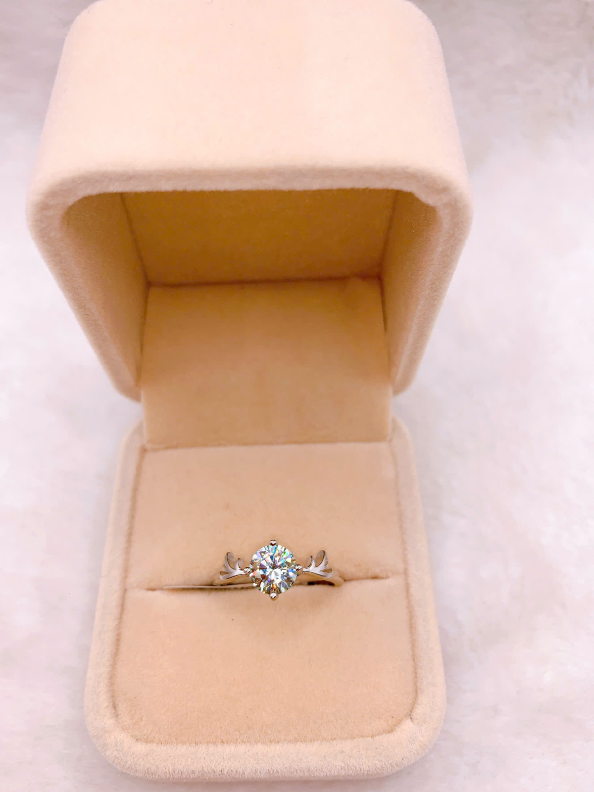 Nhẫn Bạc 925 Đính Đá Moissanite - RMO213