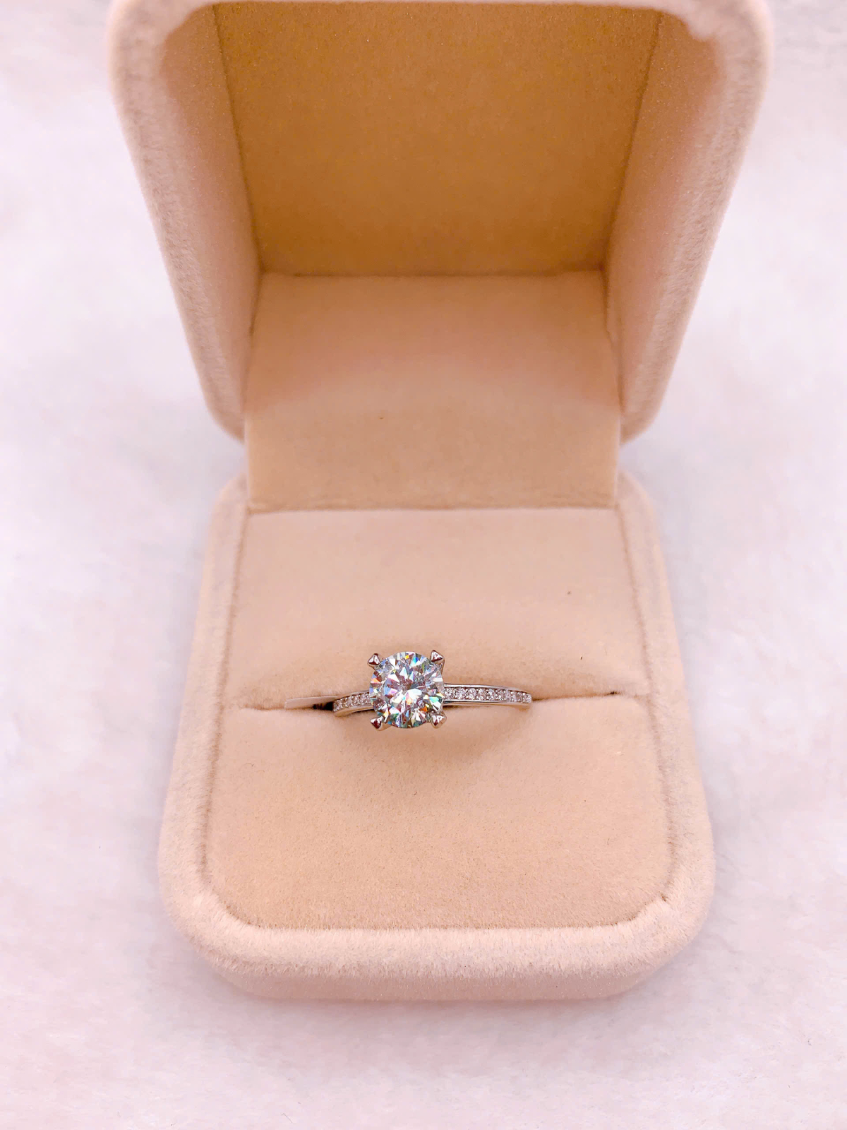 Nhẫn Bạc 925 Đính Đá Moissanite - RMO217