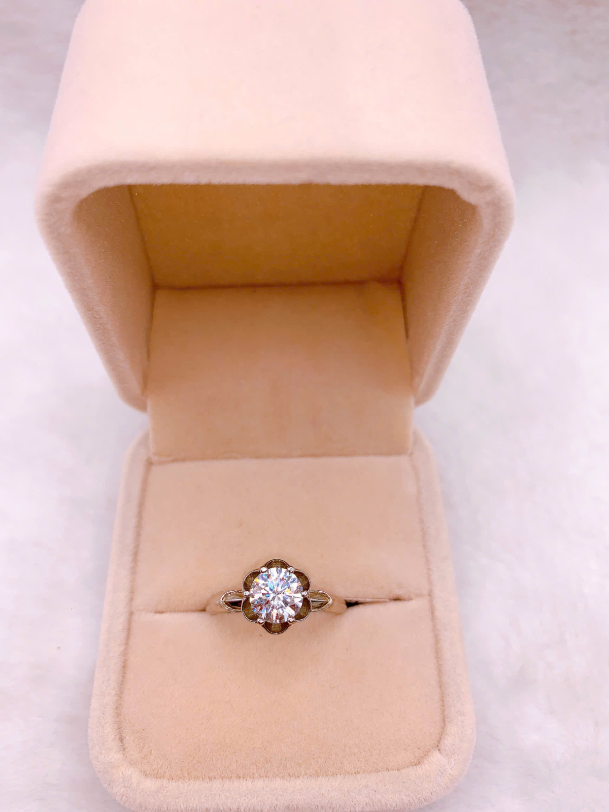 Nhẫn Bạc 925 Đính Đá Moissanite - RMO115