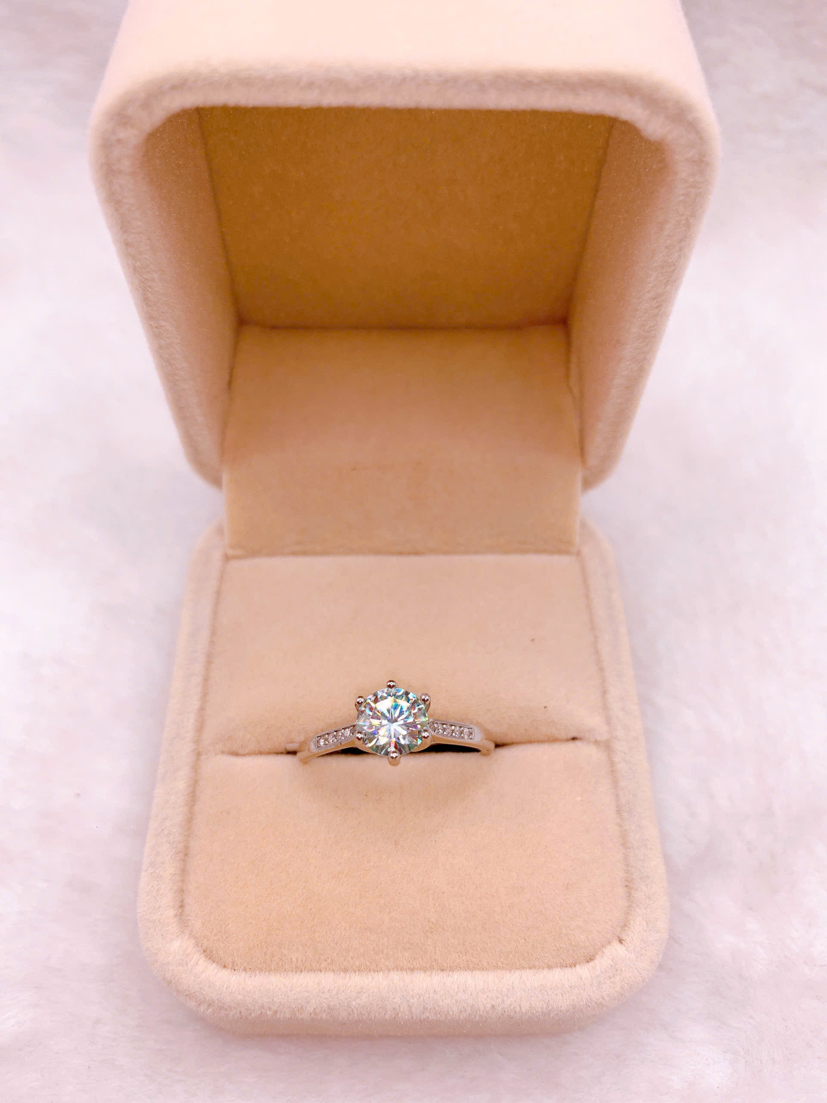 Nhẫn Bạc 925 Đính Đá Moissanite - RMO251