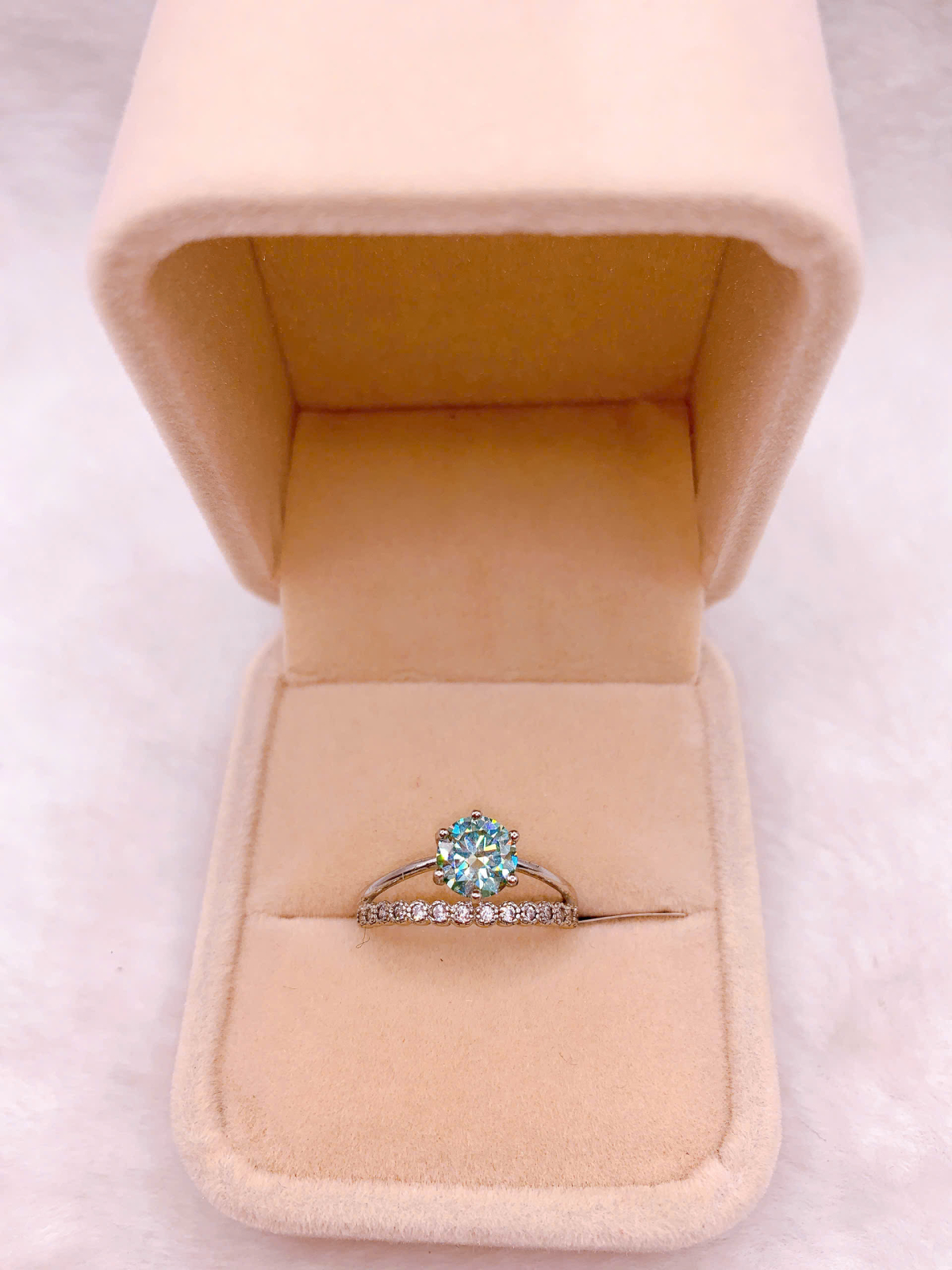 Nhẫn Bạc 925 Đính Đá Moissanite - RMO084
