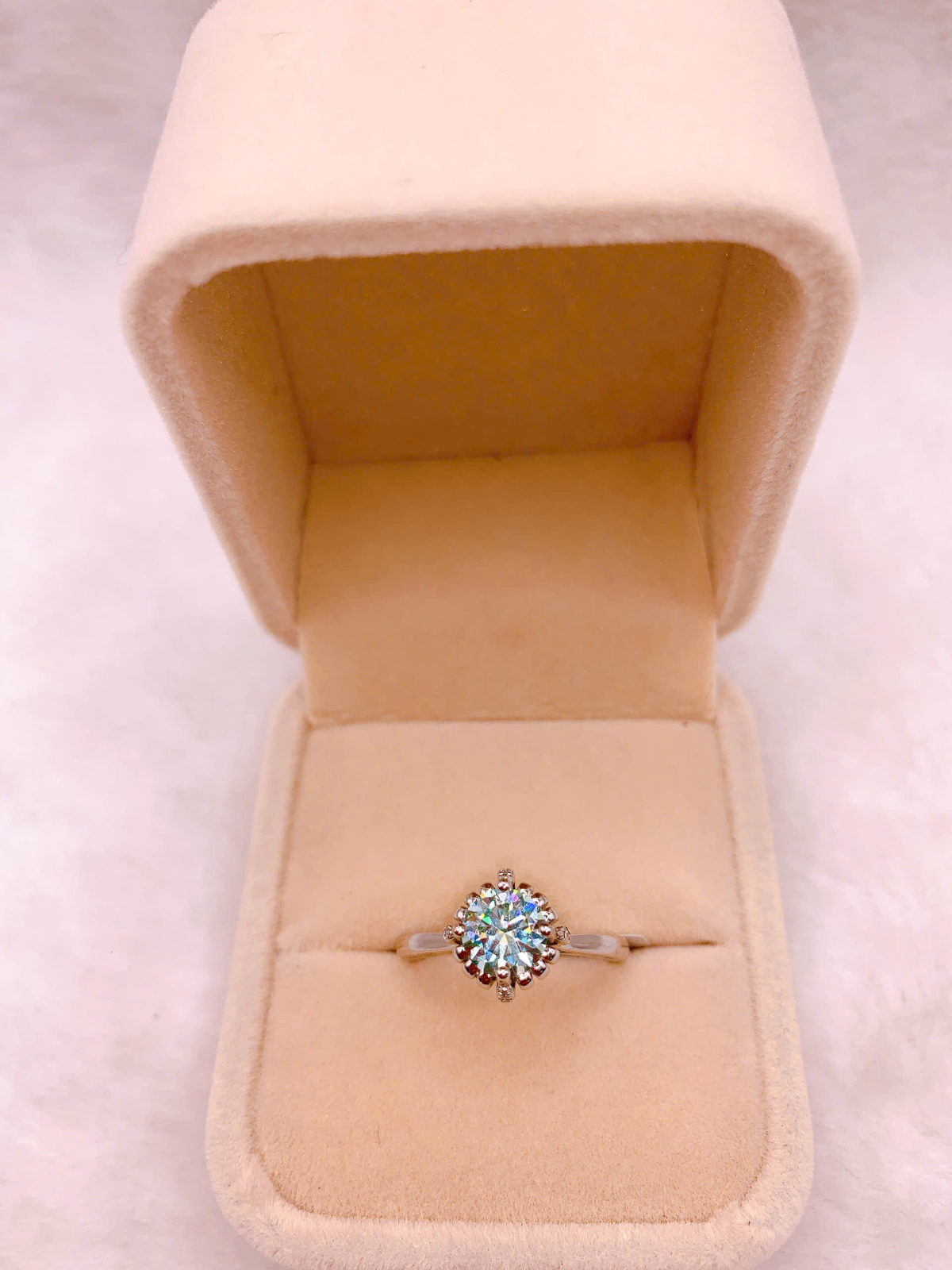 Nhẫn Bạc 925 Đính Đá Moissanite - RMO110