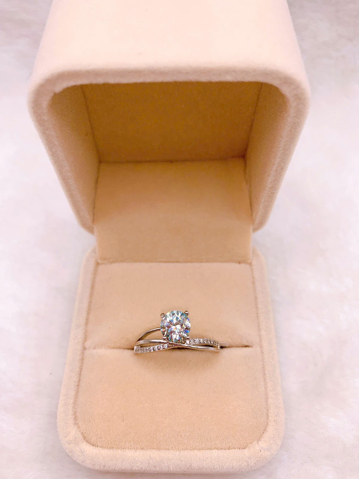 Nhẫn Bạc 925 Đính Đá Moissanite - RMO207