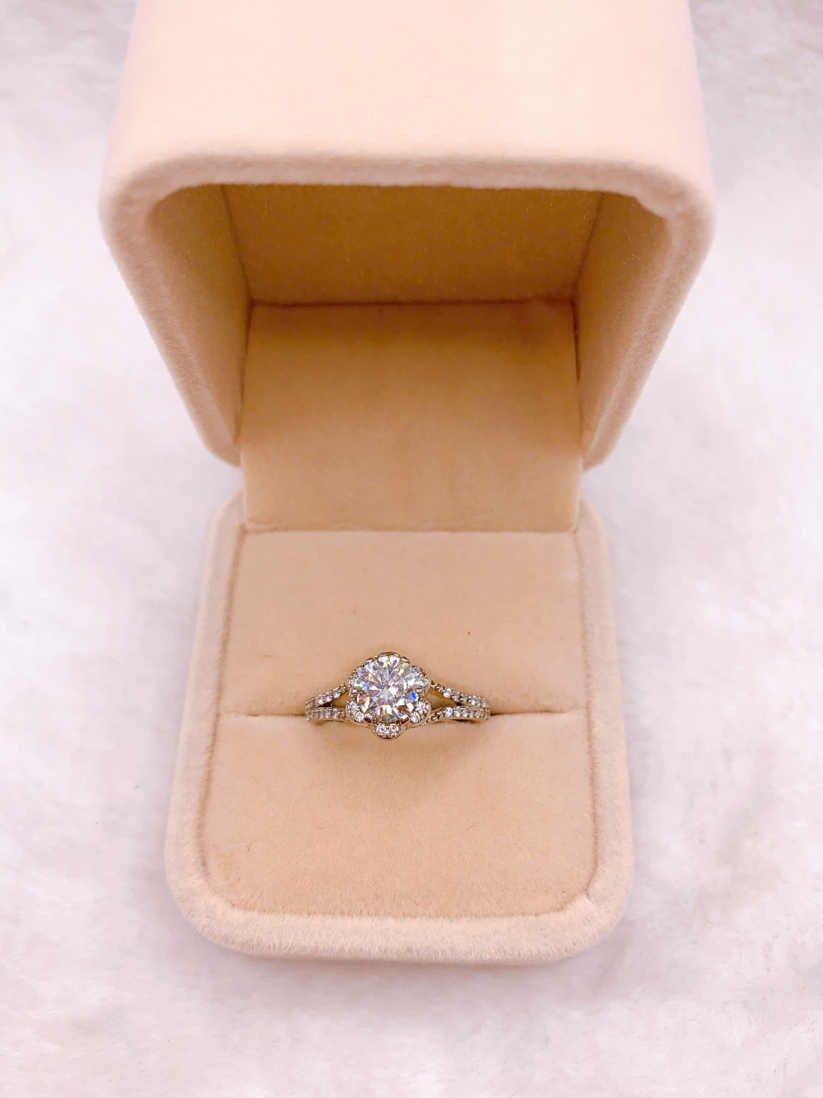 Nhẫn Bạc 925 Đính Đá Moissanite - RMO148