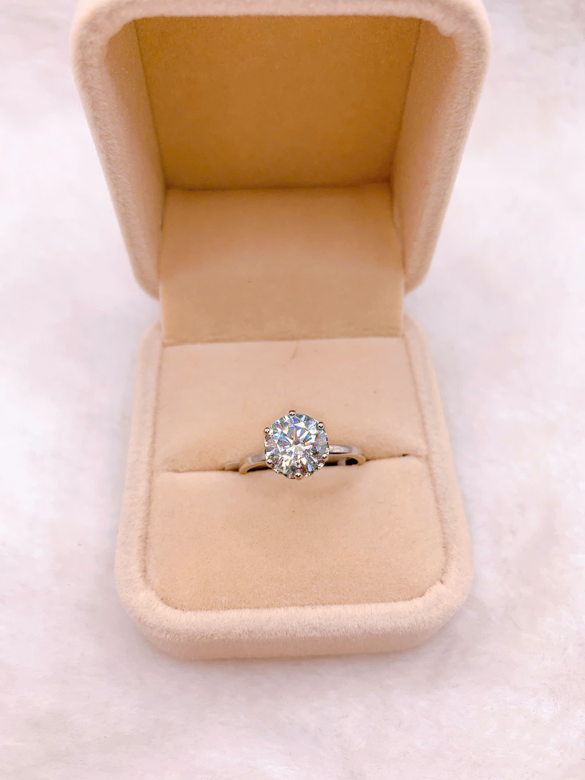 Nhẫn Bạc 925 Đính Đá Moissanite - RMO005