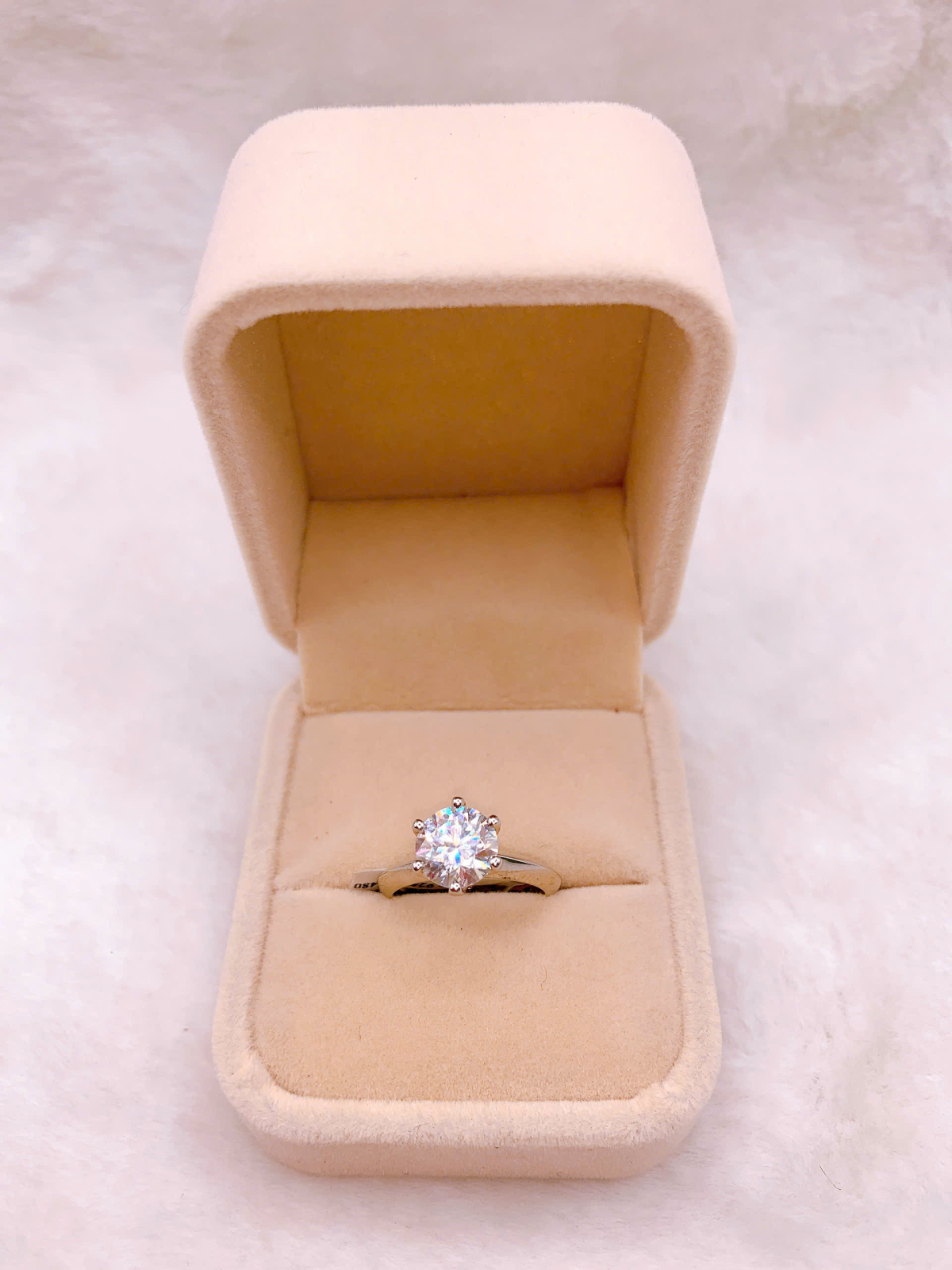 Nhẫn Bạc 925 Đính Đá Moissanite - RMX003