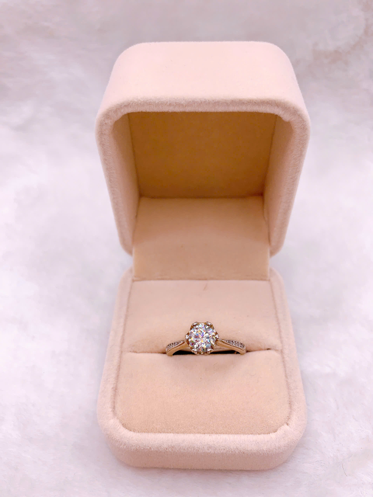 Nhẫn Bạc 925 Đính Đá Moissanite - RMO097