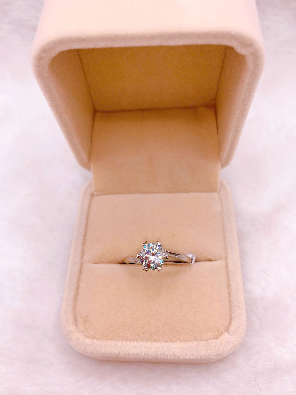 Nhẫn Bạc 925 Đính Đá Moissanite - RMO264