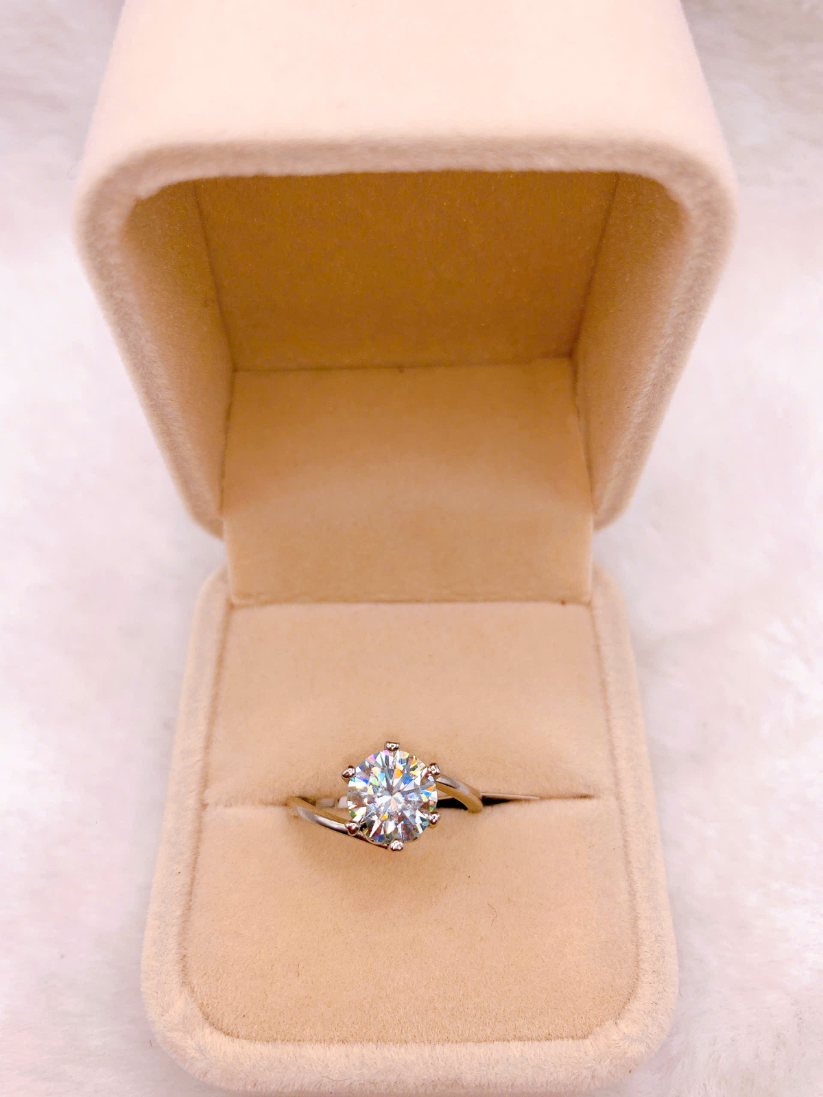 Nhẫn Bạc 925 Đính Đá Moissanite - RMO327