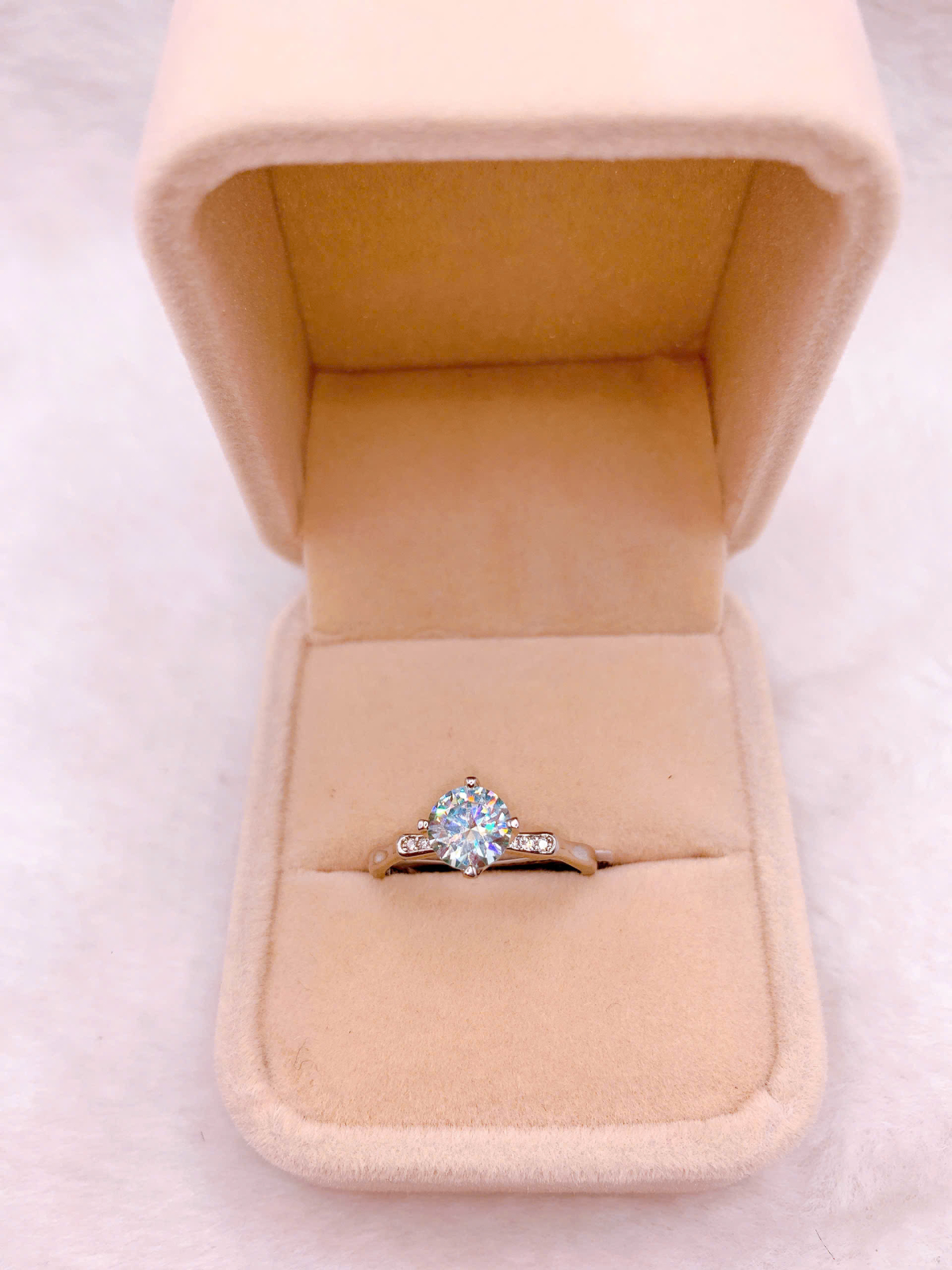 Nhẫn Bạc 925 Đính Đá Moissanite - RMO174