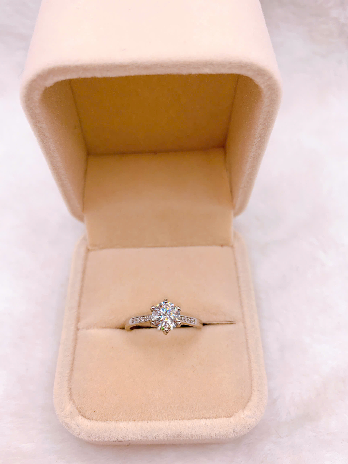 Nhẫn Bạc 925 Đính Đá Moissanite - RMO111