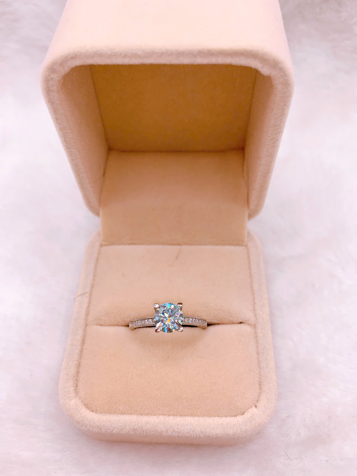 Nhẫn Bạc 925 Đính Đá Moissanite - RMO122
