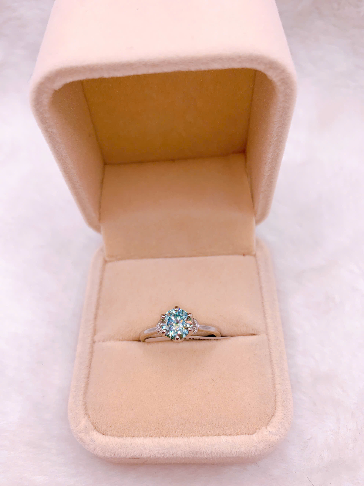 Nhẫn Bạc 925 Đính Đá Moissanite - RMO103