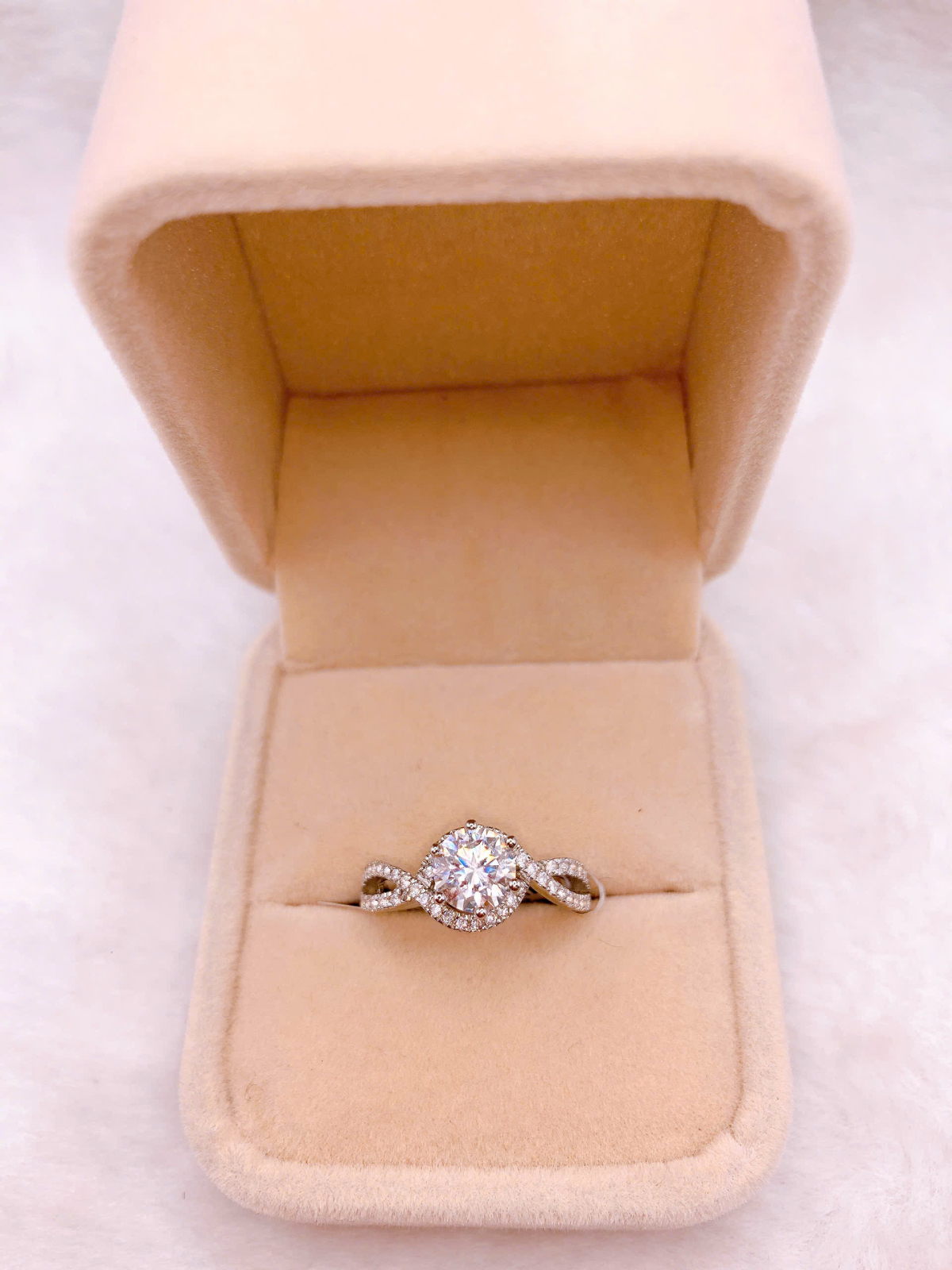 Nhẫn Bạc 925 Đính Đá Moissanite - RMX092