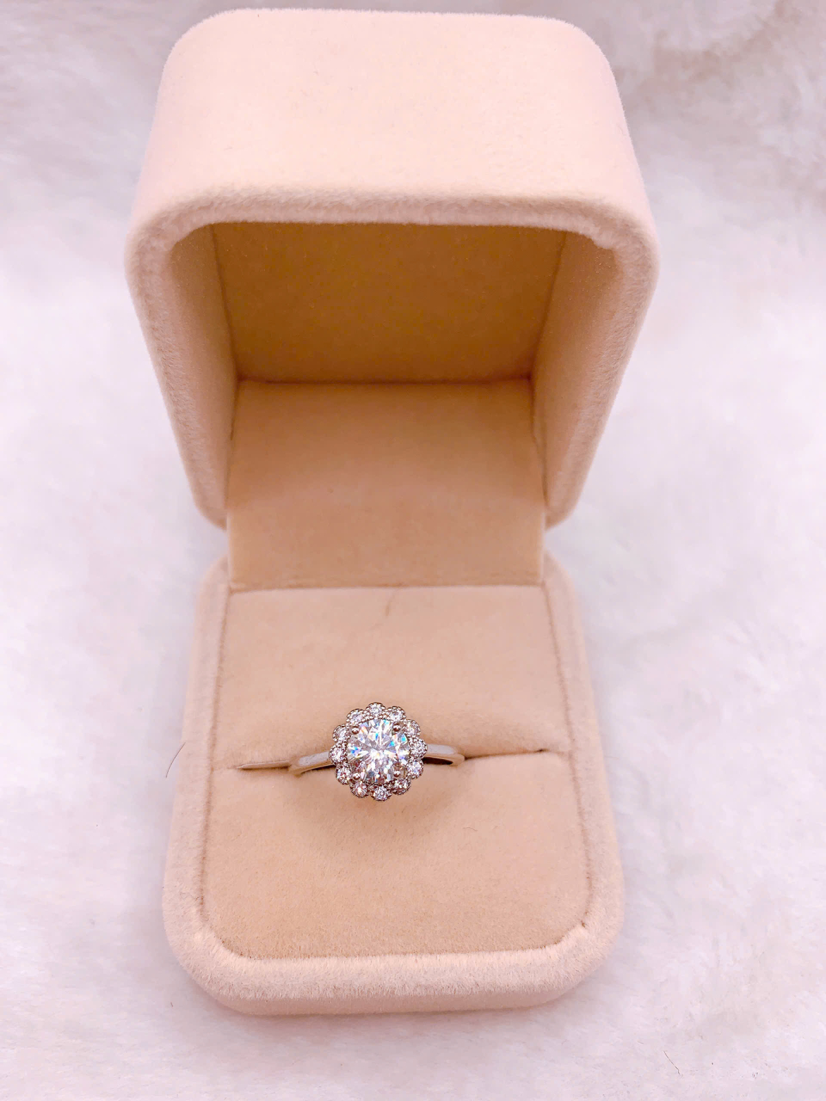 Nhẫn bạc Đính Đá Moissanite - RMO132