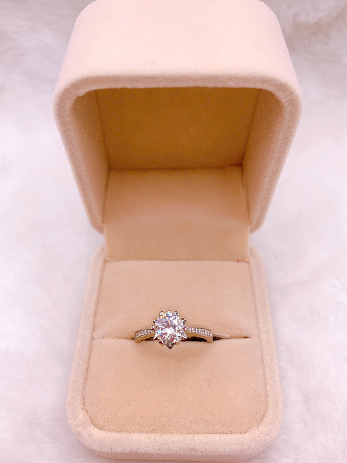 Nhẫn bạc Đính Đá Moissanite - RMX011