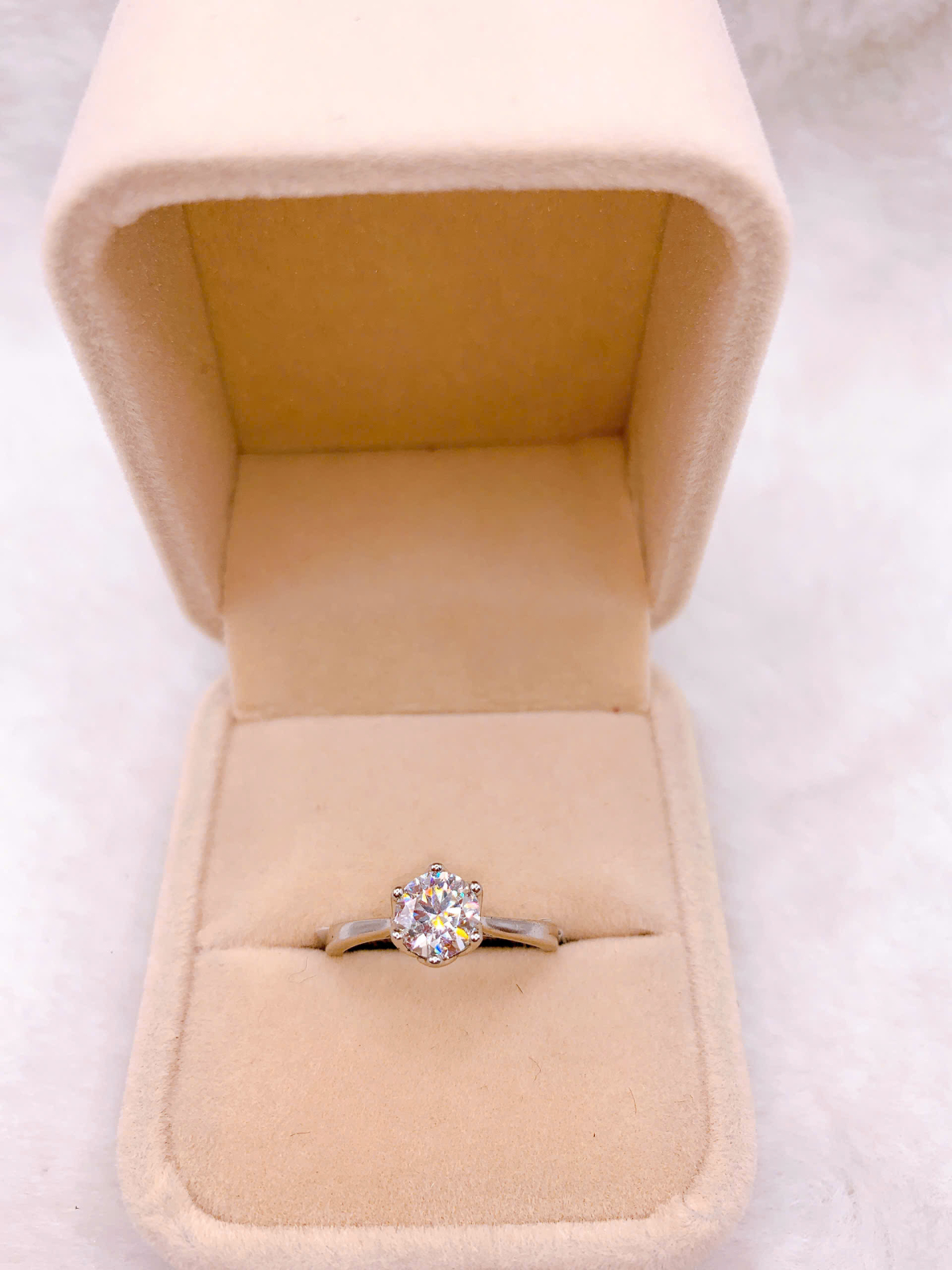 Nhẫn bạc Đính Đá Moissanite - RMX058