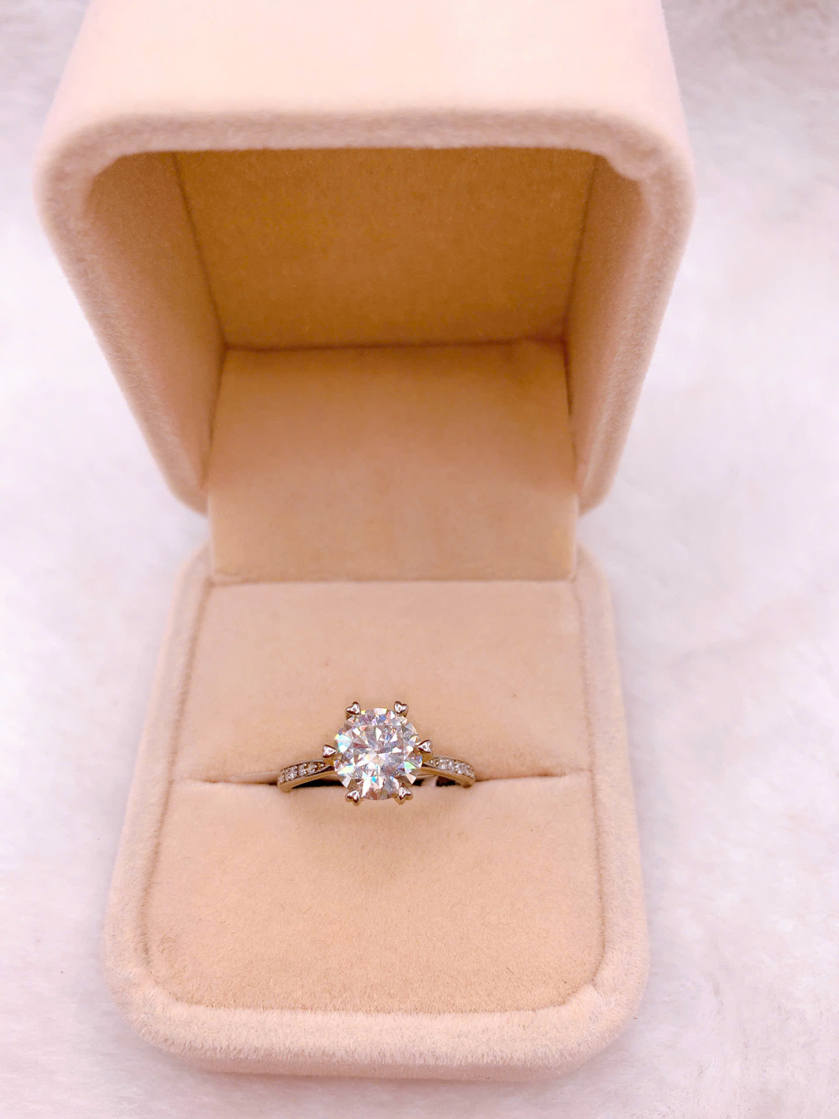 Nhẫn bạc Đính Đá Moissanite - RMO178