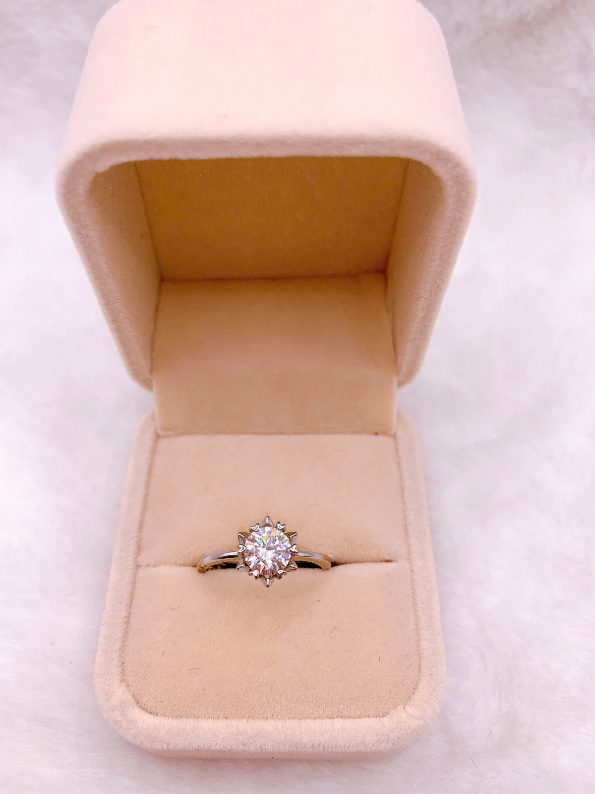 Nhẫn bạc Đính Đá Moissanite - RMO159