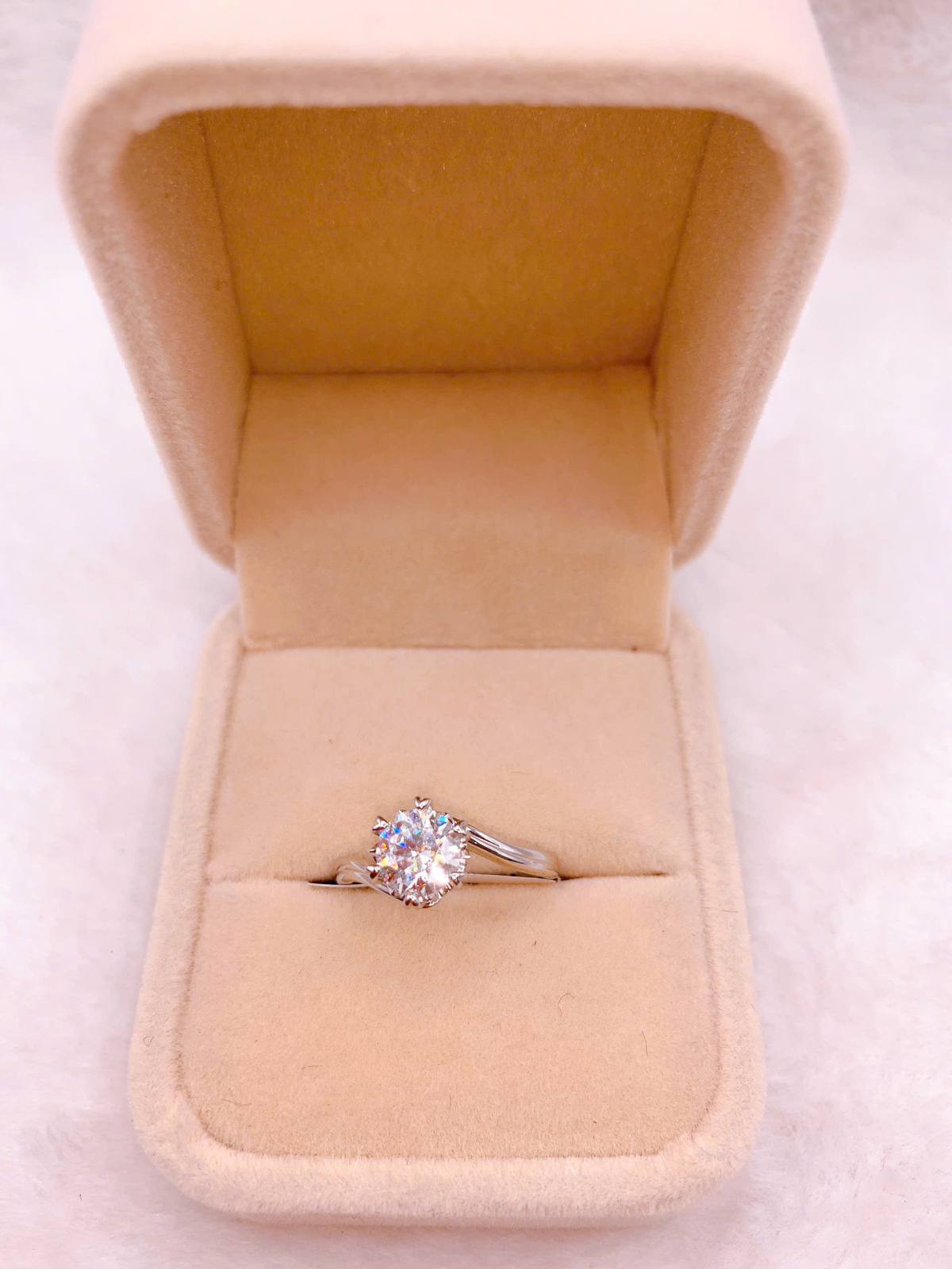 Nhẫn bạc Đính Đá Moissanite - RMX005