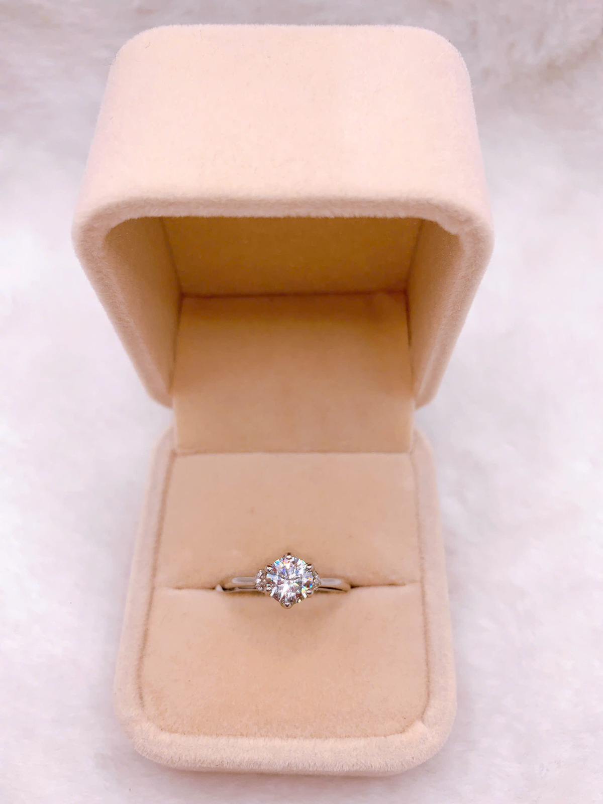Nhẫn bạc Đính Đá Moissanite - RMO103