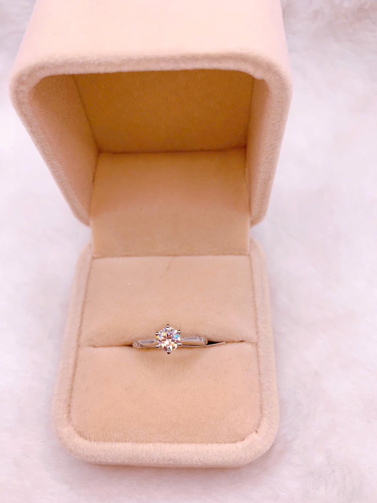 Nhẫn bạc Đính Đá Moissanite - RMX082