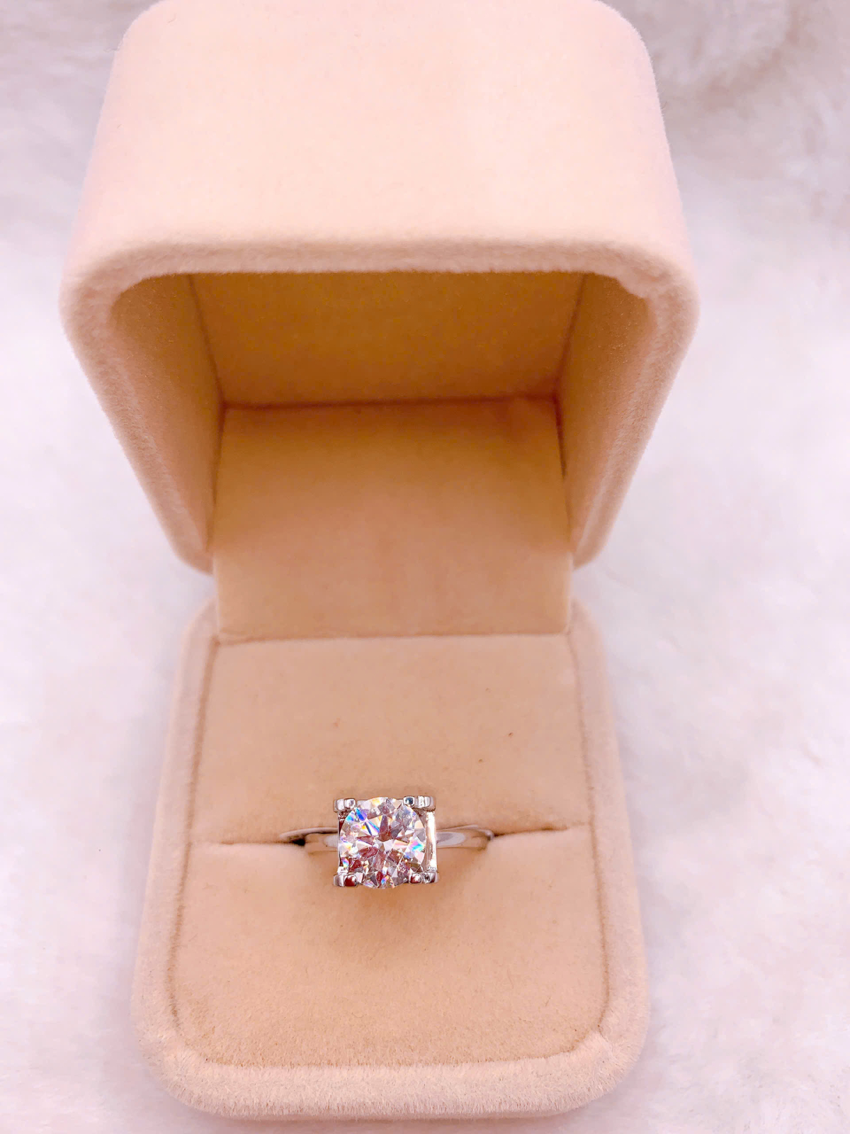 Nhẫn bạc Đính Đá Moissanite - RMX017
