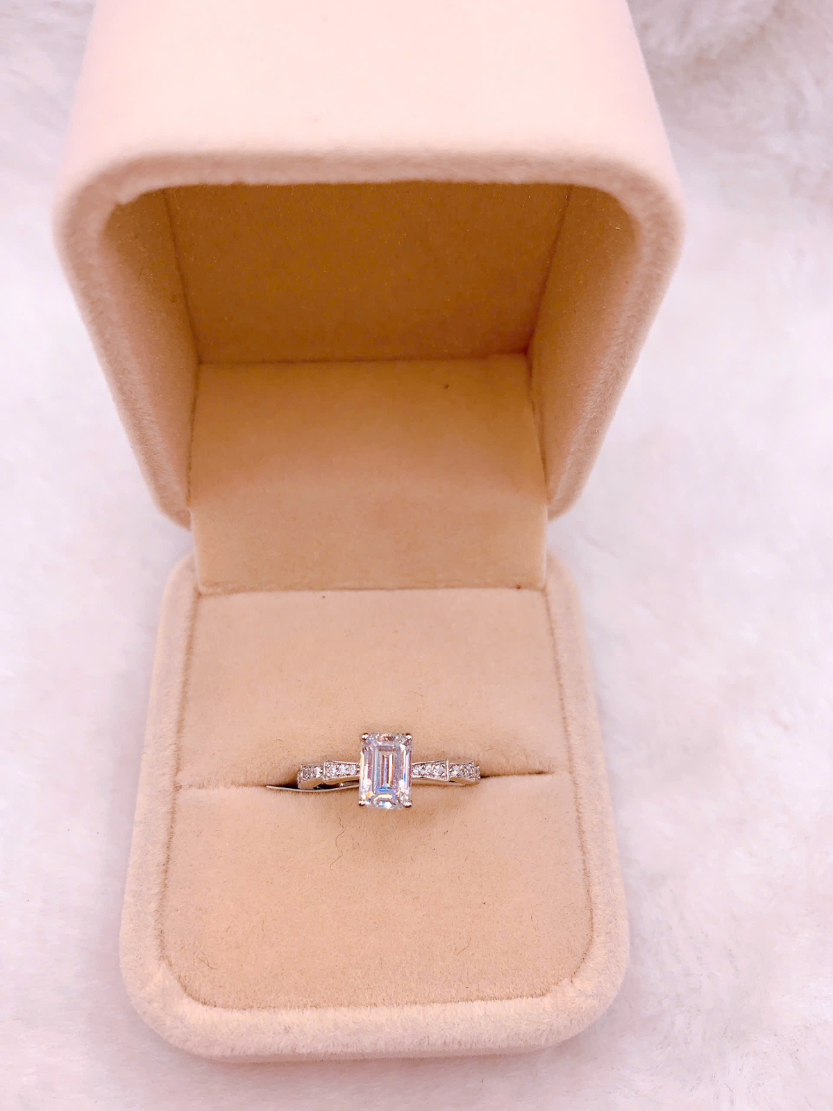 Nhẫn bạc Đính Đá Moissanite - RMX028