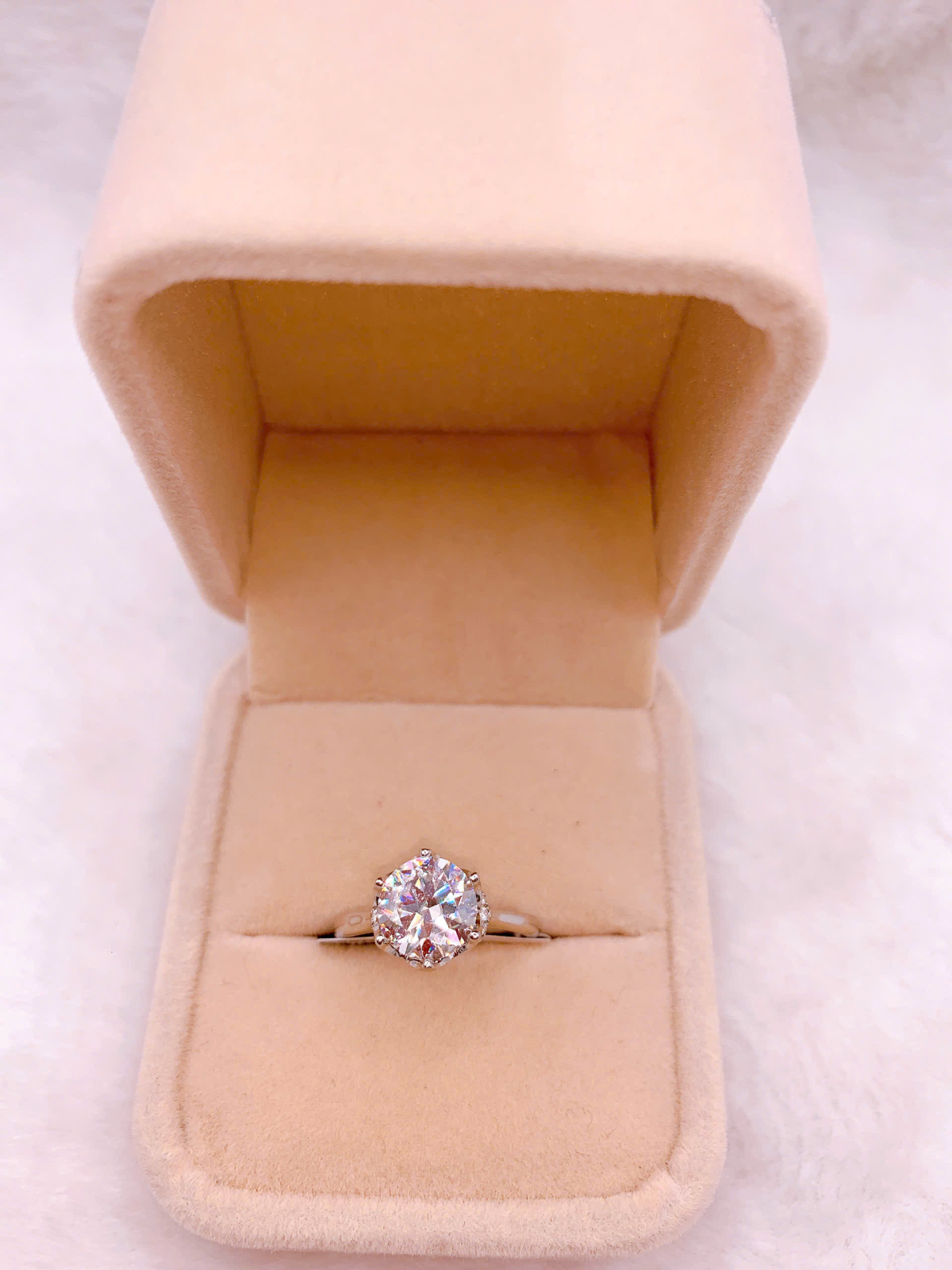 Nhẫn bạc Đính Đá Moissanite - RMX068